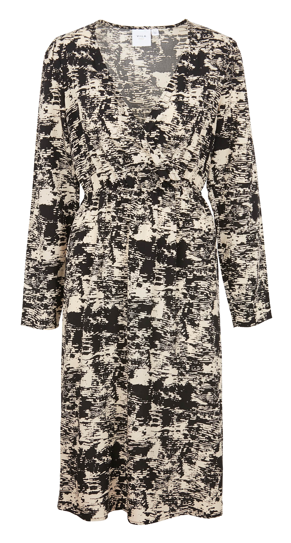 Printed midi dress VILA Beige