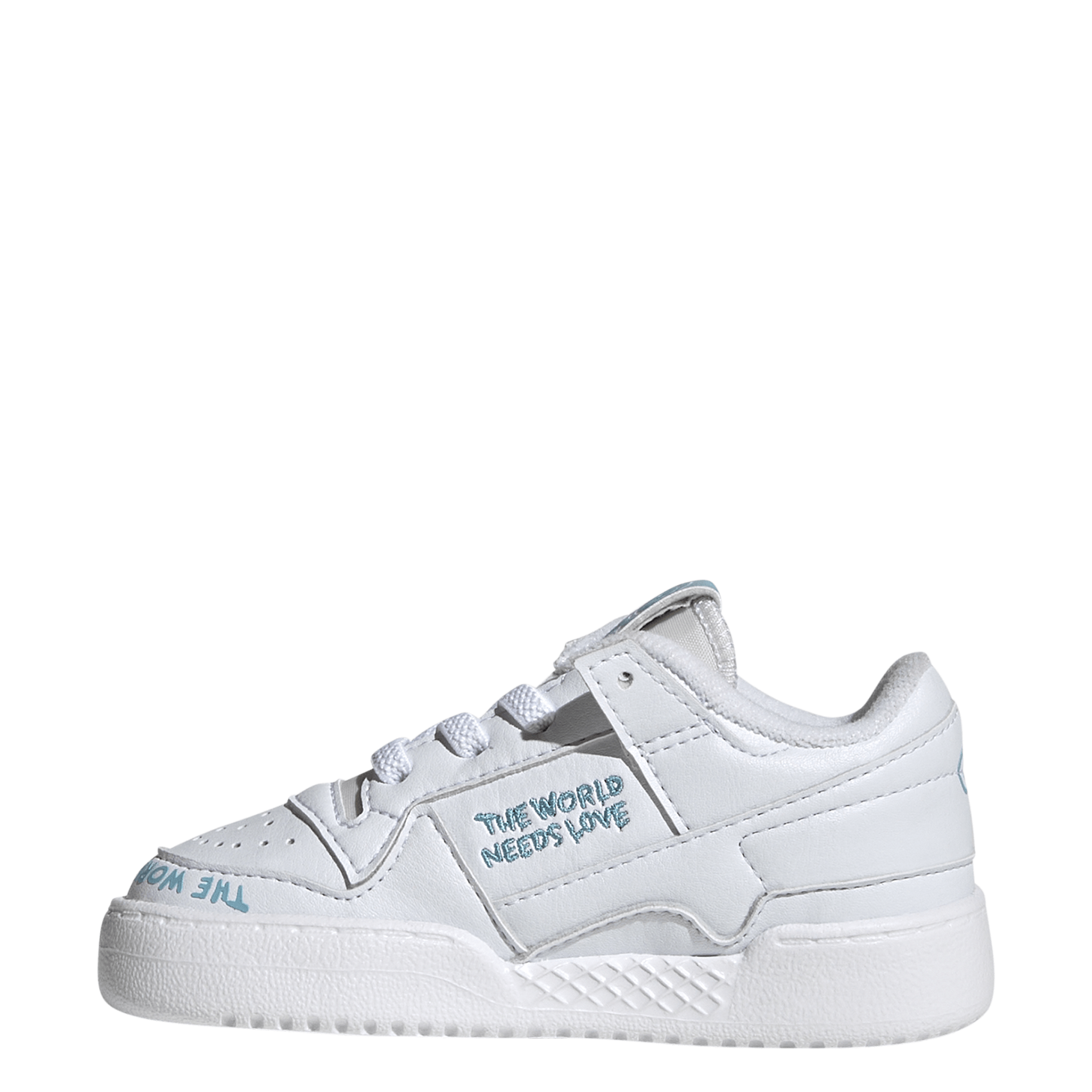 Baskets basses en cuir ADIDAS Blanc