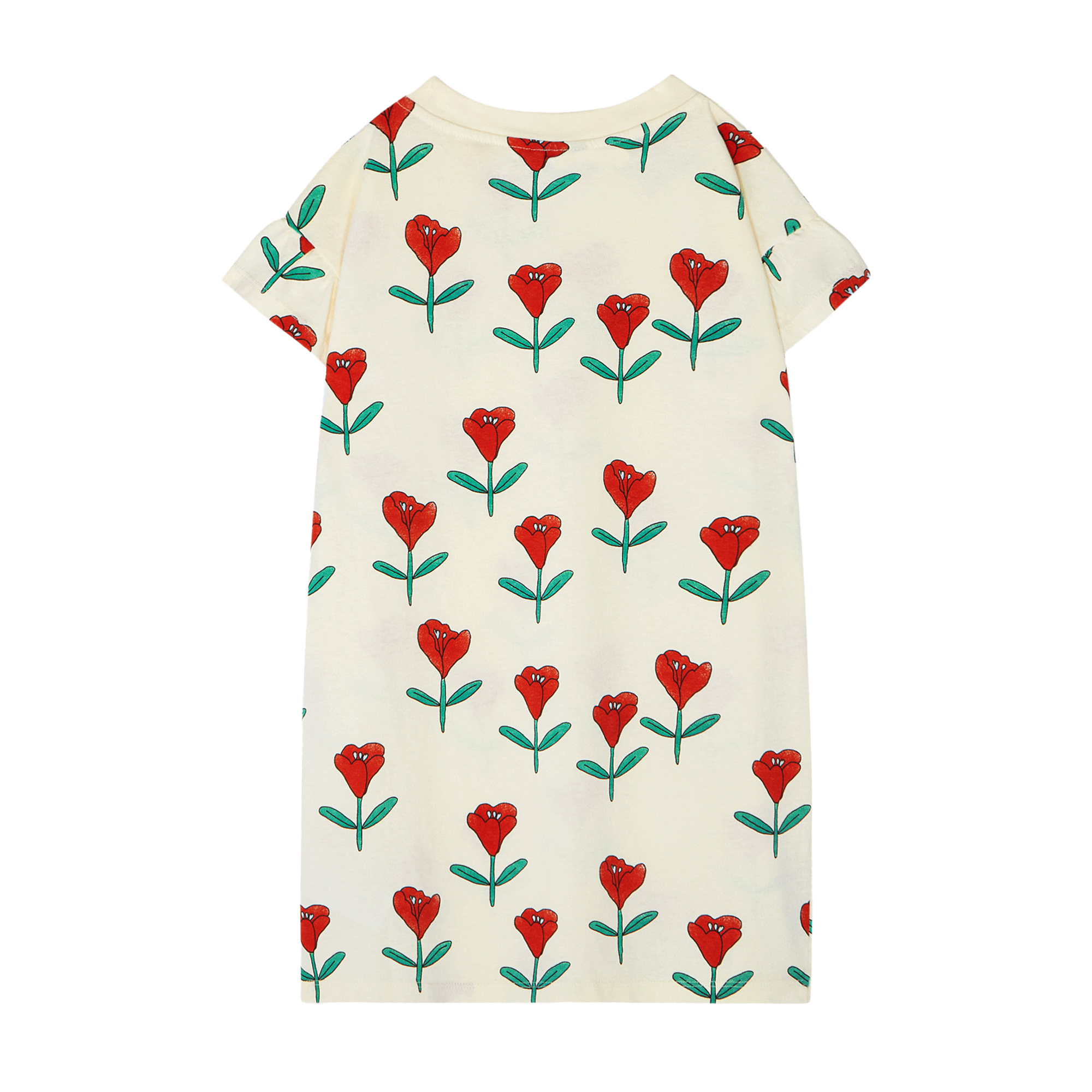 Robe courte en coton imprimé THE CAMPAMENTO Blanc