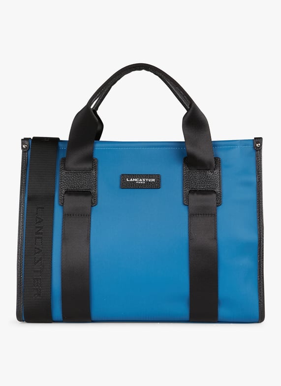 Sac cabas en nylon Basic faculty Bleu Lancaster paris Femme 418