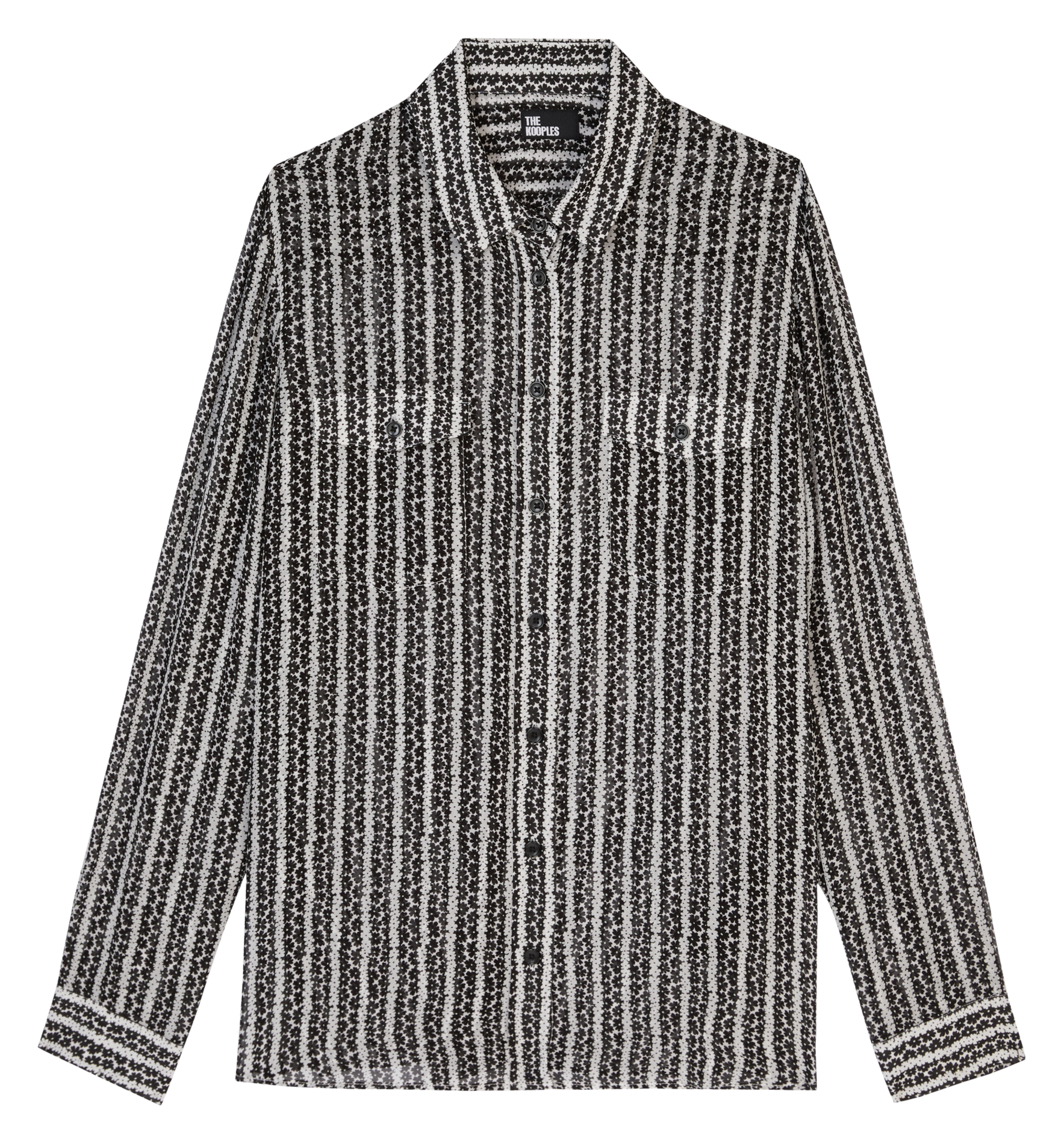 Chemise col classique imprimée THE KOOPLES Noir