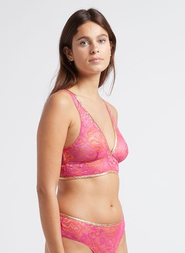 NEW WOLFORD tulle pink bra 70A