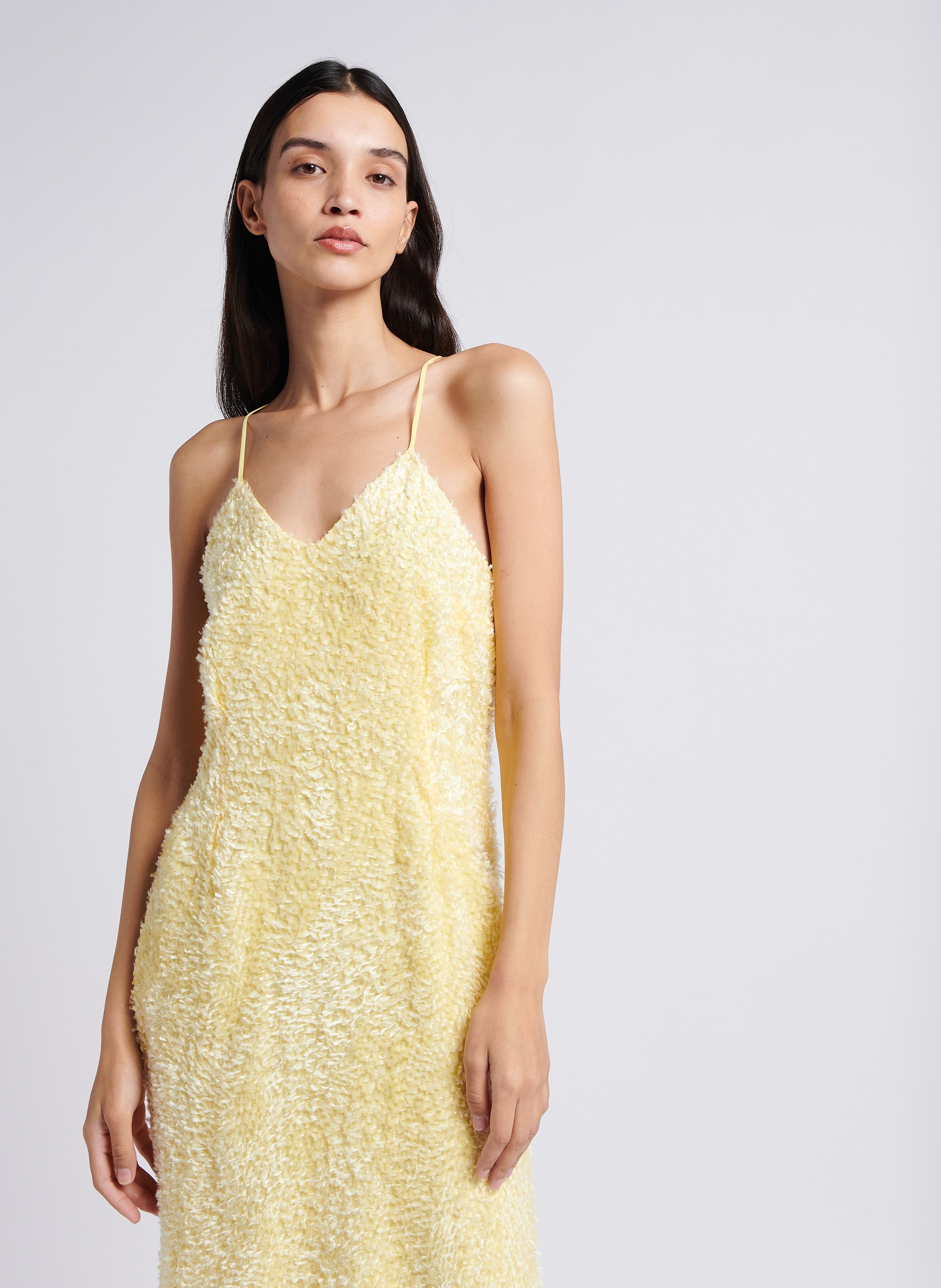 Robe longue col V MARGAUX LONNBERG Jaune