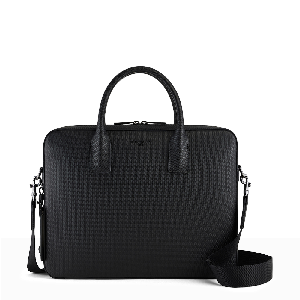 Slanke documenthouder van 14&quot; in leer LE TANNEUR