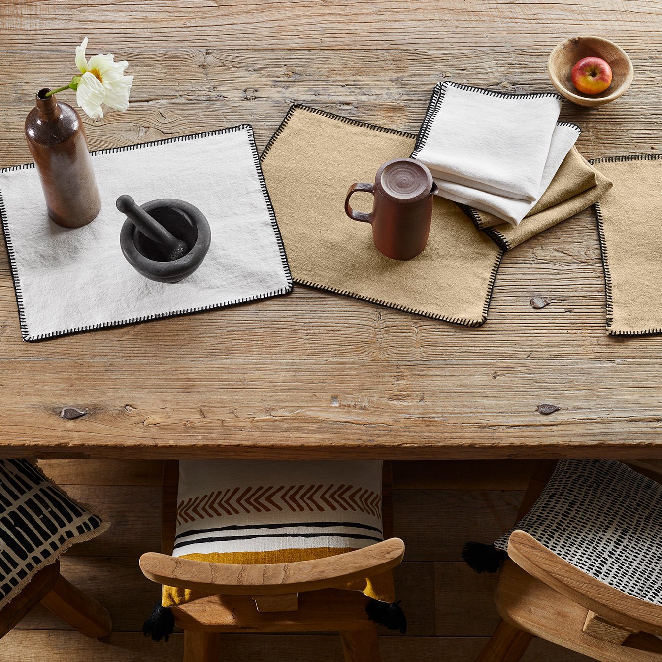 NINO - Linen place mat, 35 x 45 cm MADURA Beige