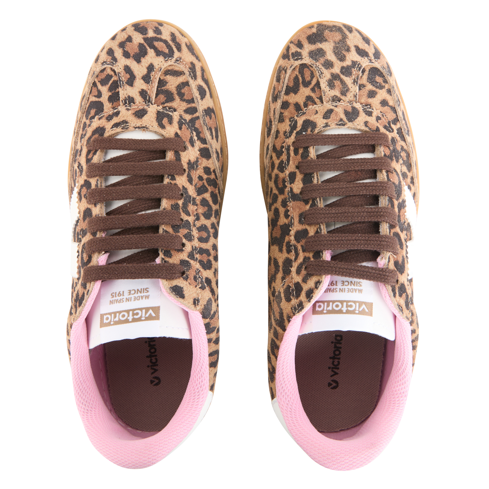 Leopard low-top sneakers VICTORIA Brown