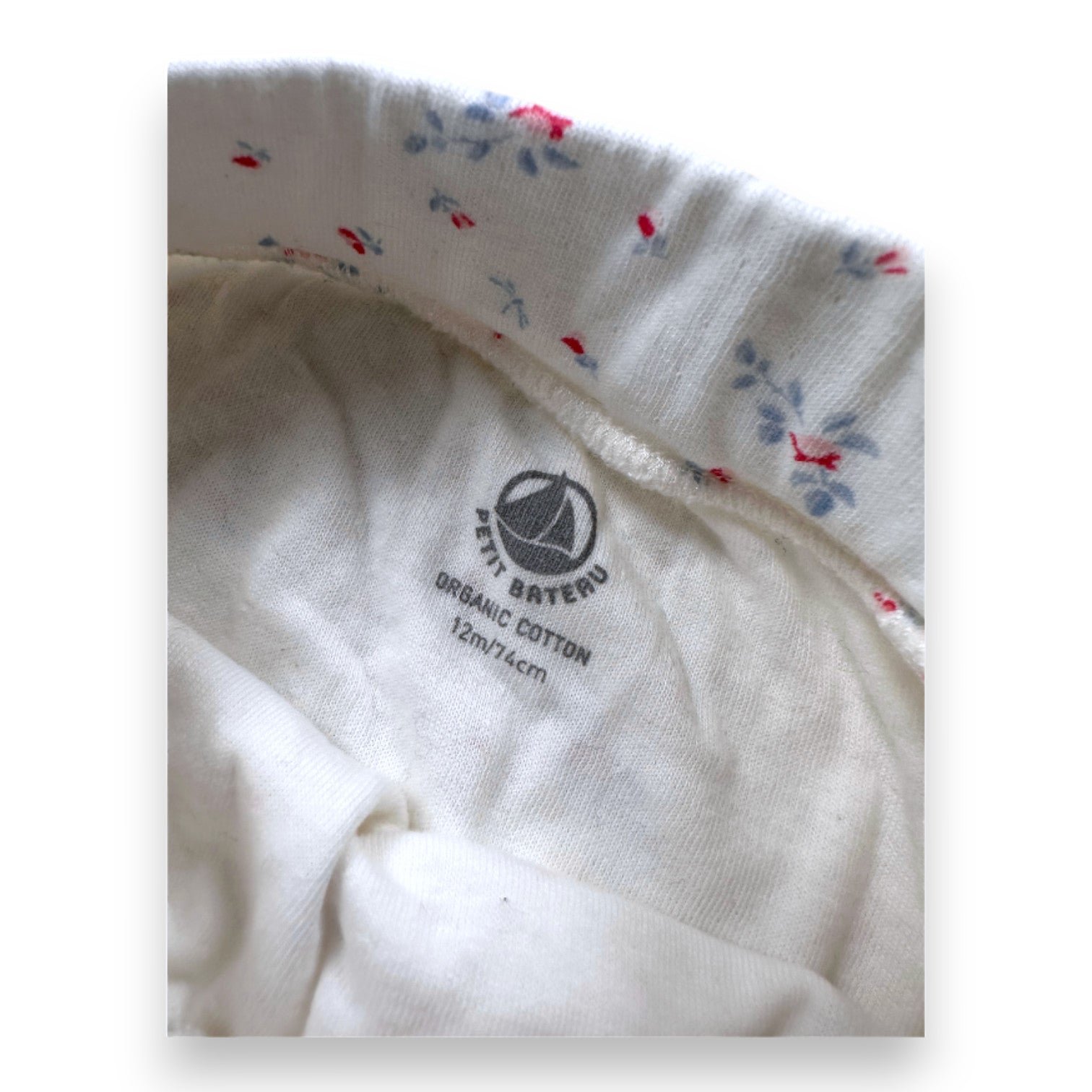 White baby pants - 12 months PETIT BATEAU - Seconde Main White