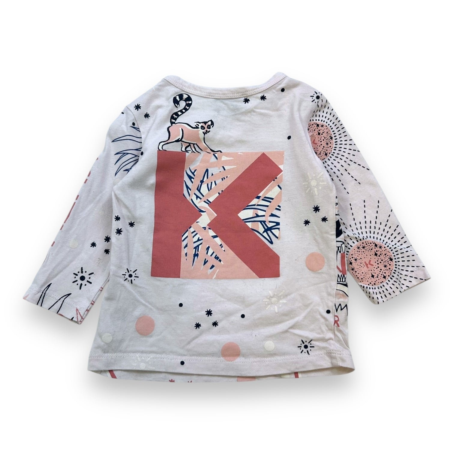 Pink baby T-shirt - 6 months KENZO - SECONDE MAIN Pink