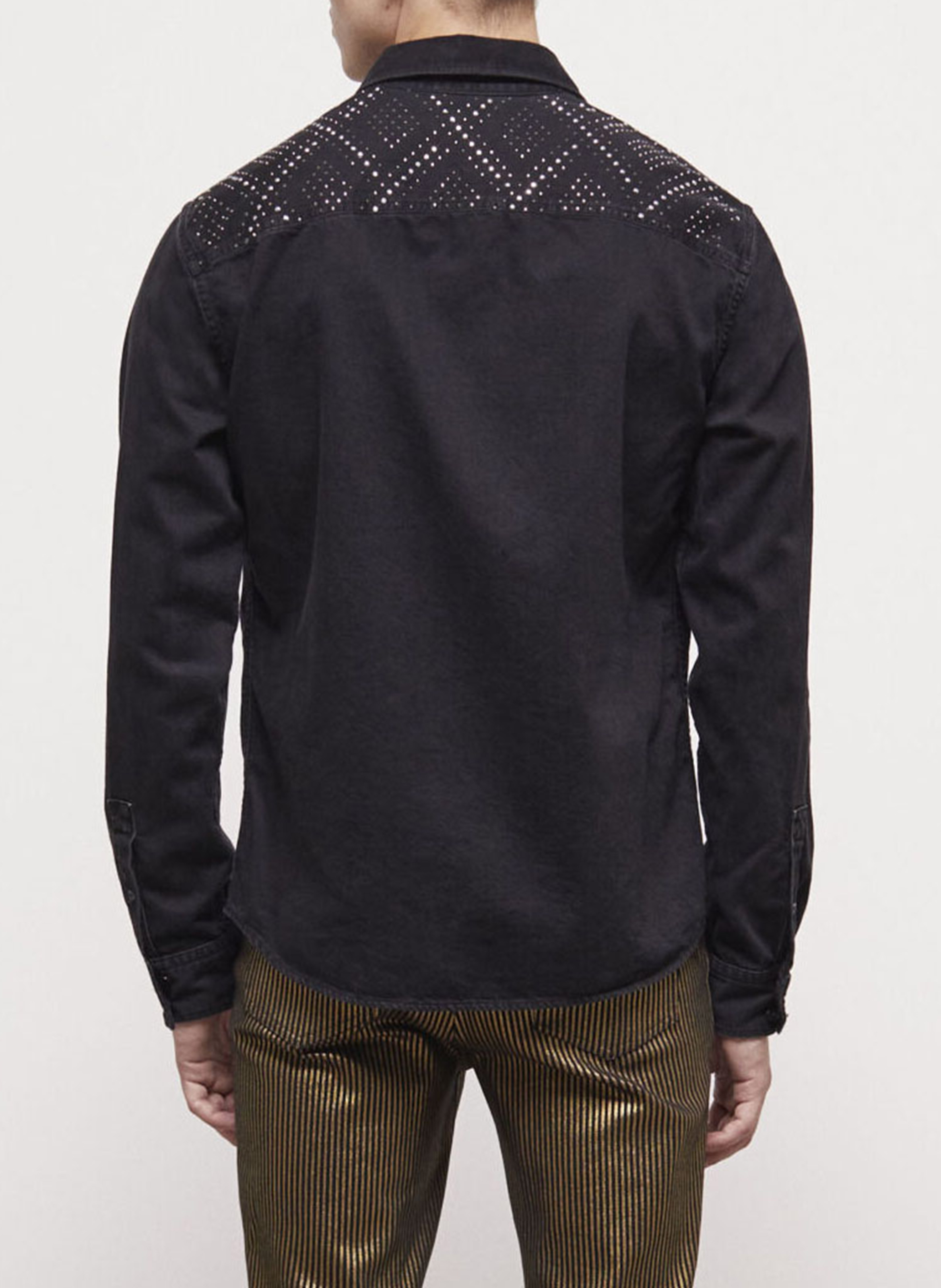 Chemise à clous en coton THE KOOPLES Bleu