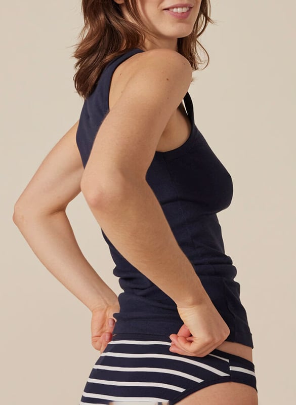 Débardeur ajusté en coton  PETIT BATEAU Bleu