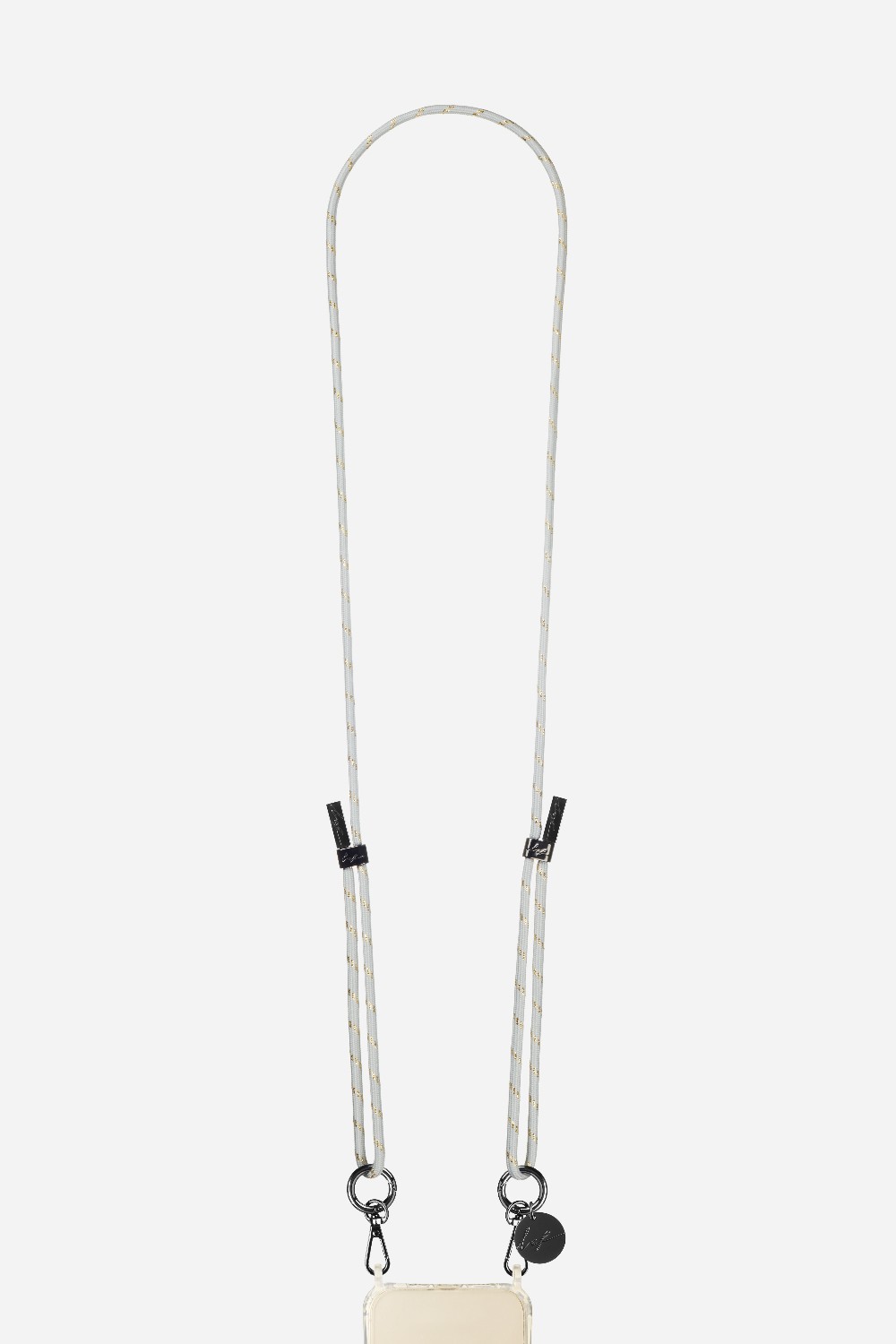 Cotton phone cord LA COQUE FRANCAISE Silver