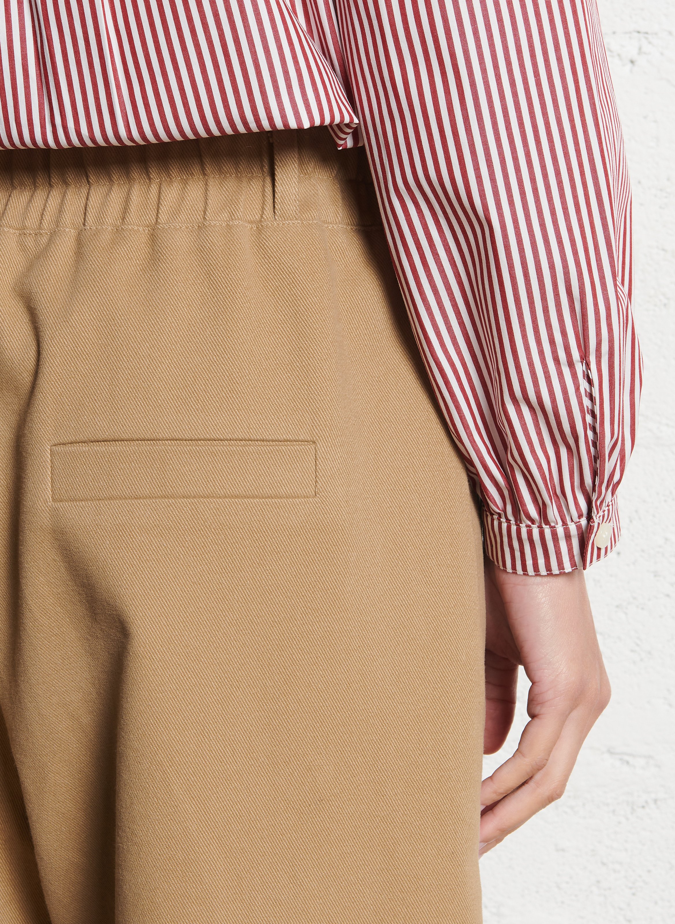 Wide cotton trousers  SUZIE WINKLE Beige