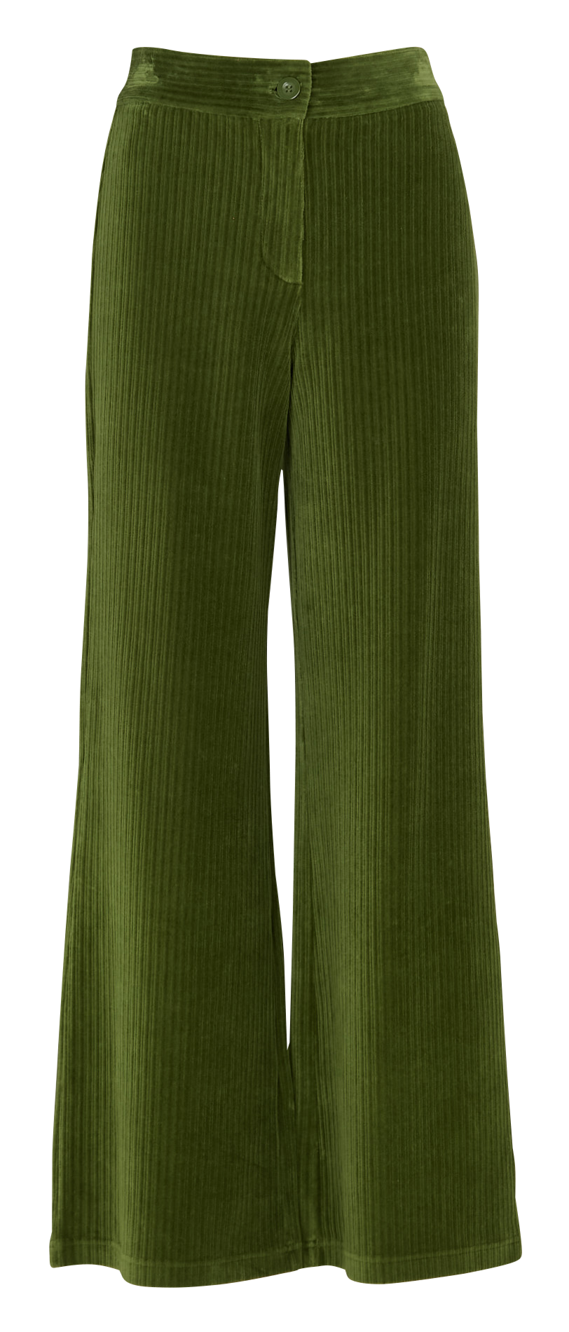 Pantalon droit en coton mélangé NICE THINGS Kaki