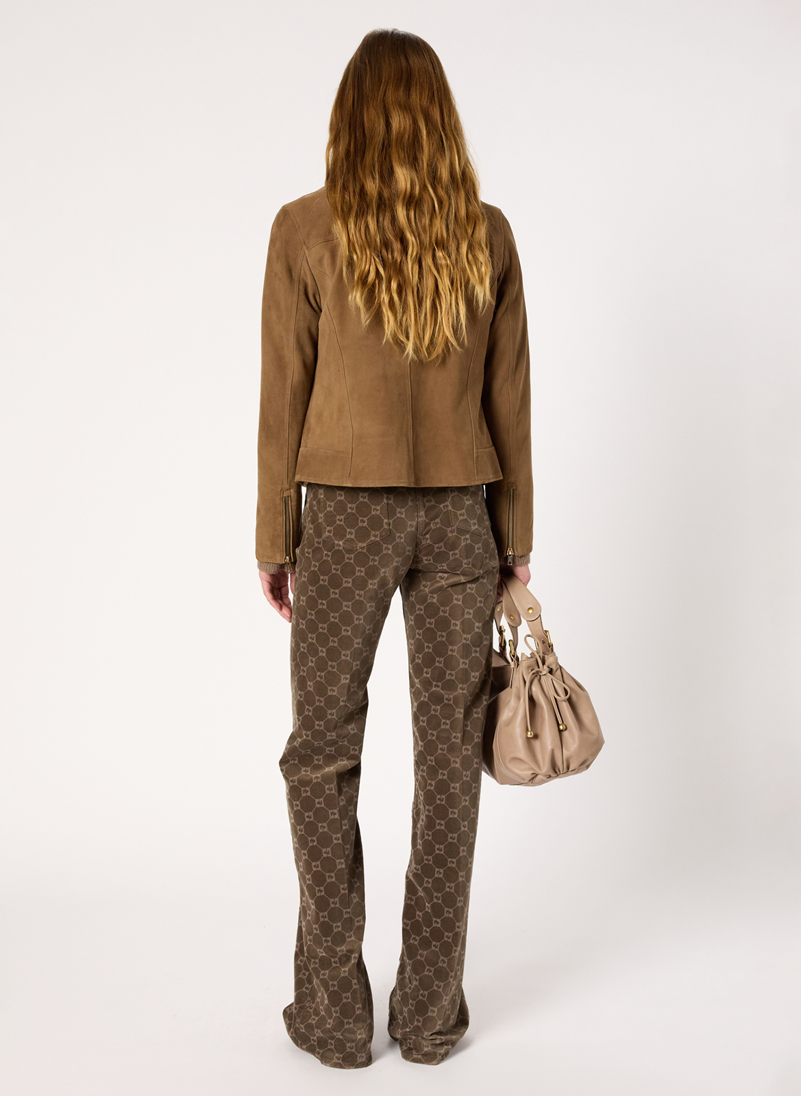 Leather jacket with tailored collar GERARD DAREL Brown