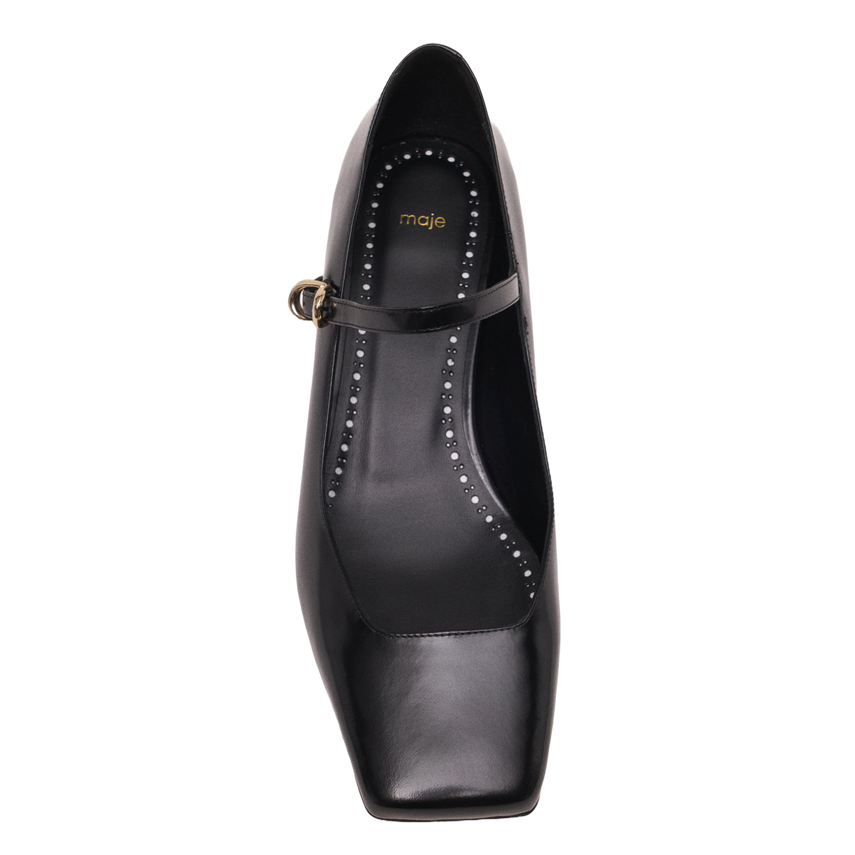 Escarpins en cuir MAJE Noir