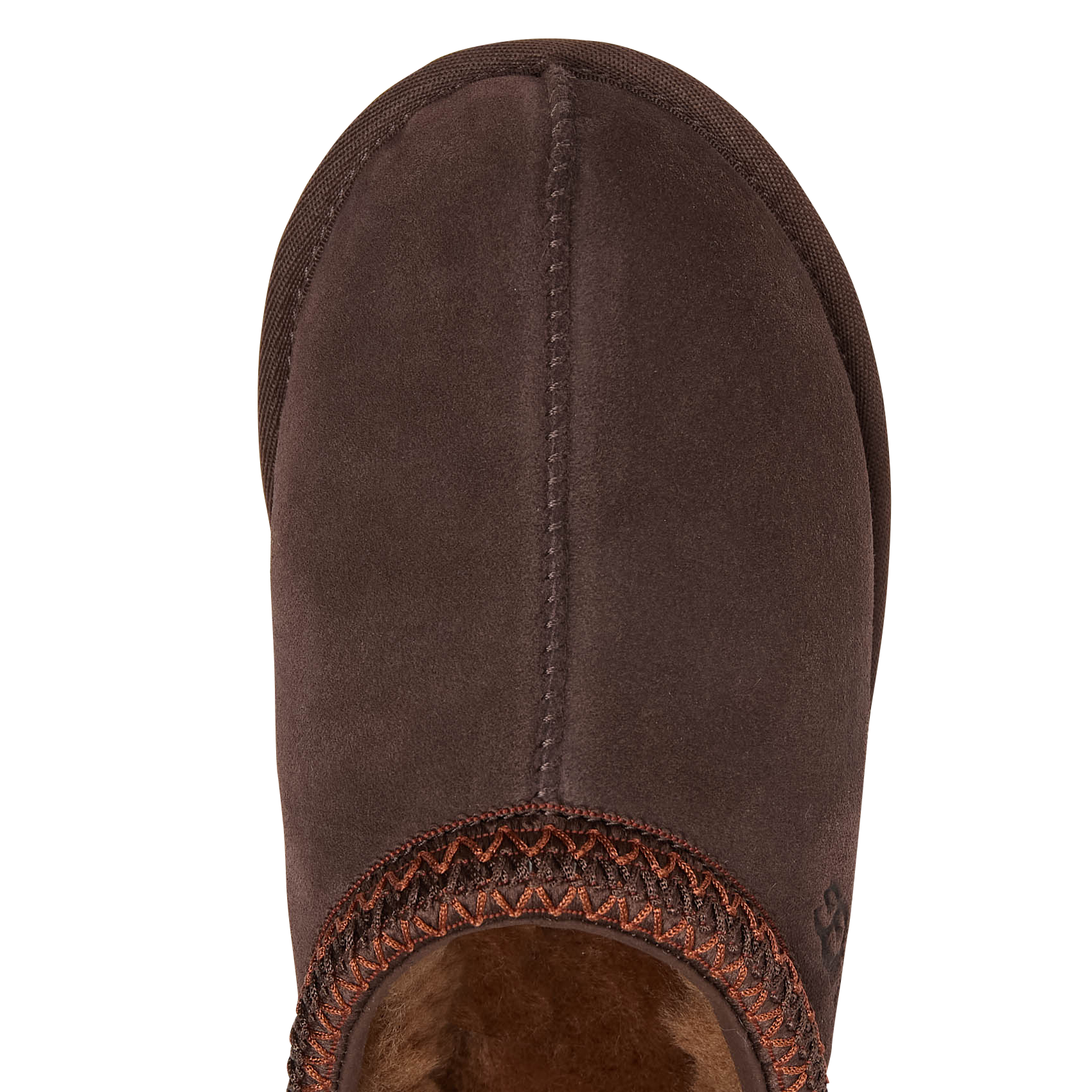 Deels leren klompen UGG Bruin