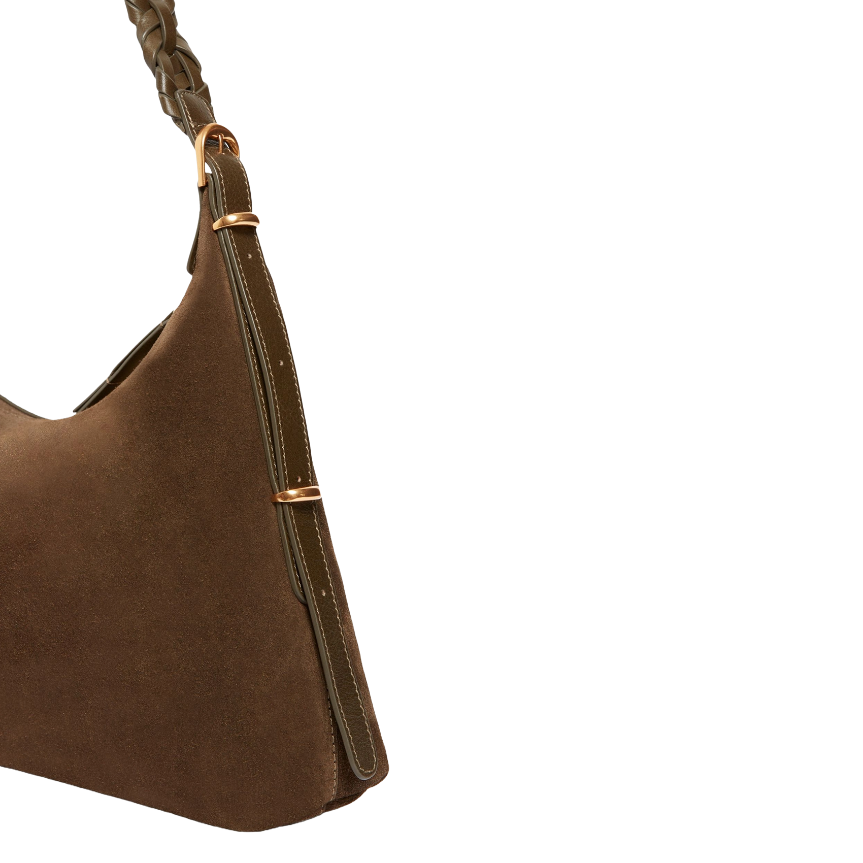 Leather clutch bag VANESSA BRUNO Green