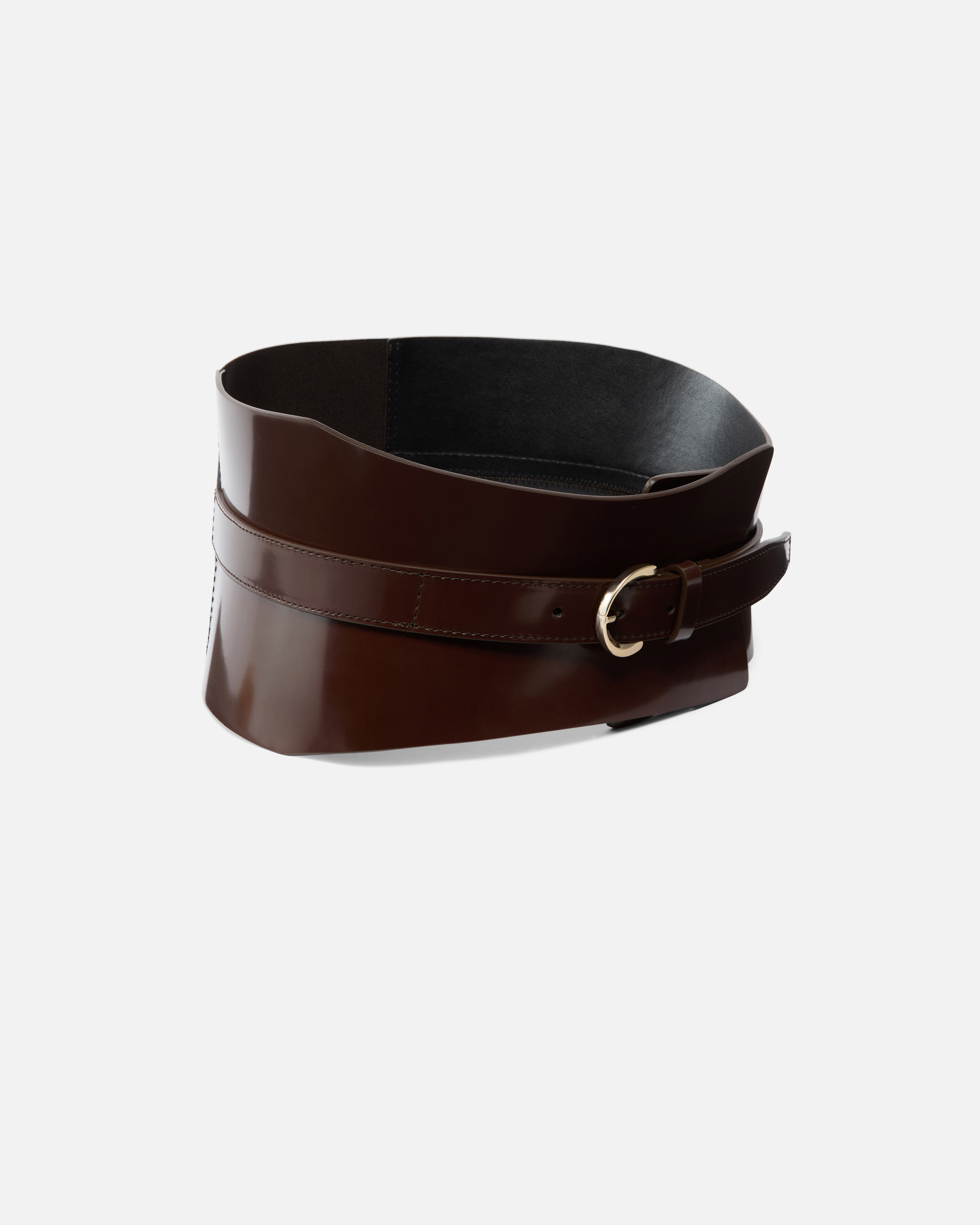 Corset-style belt 13 cm PINKO Brown