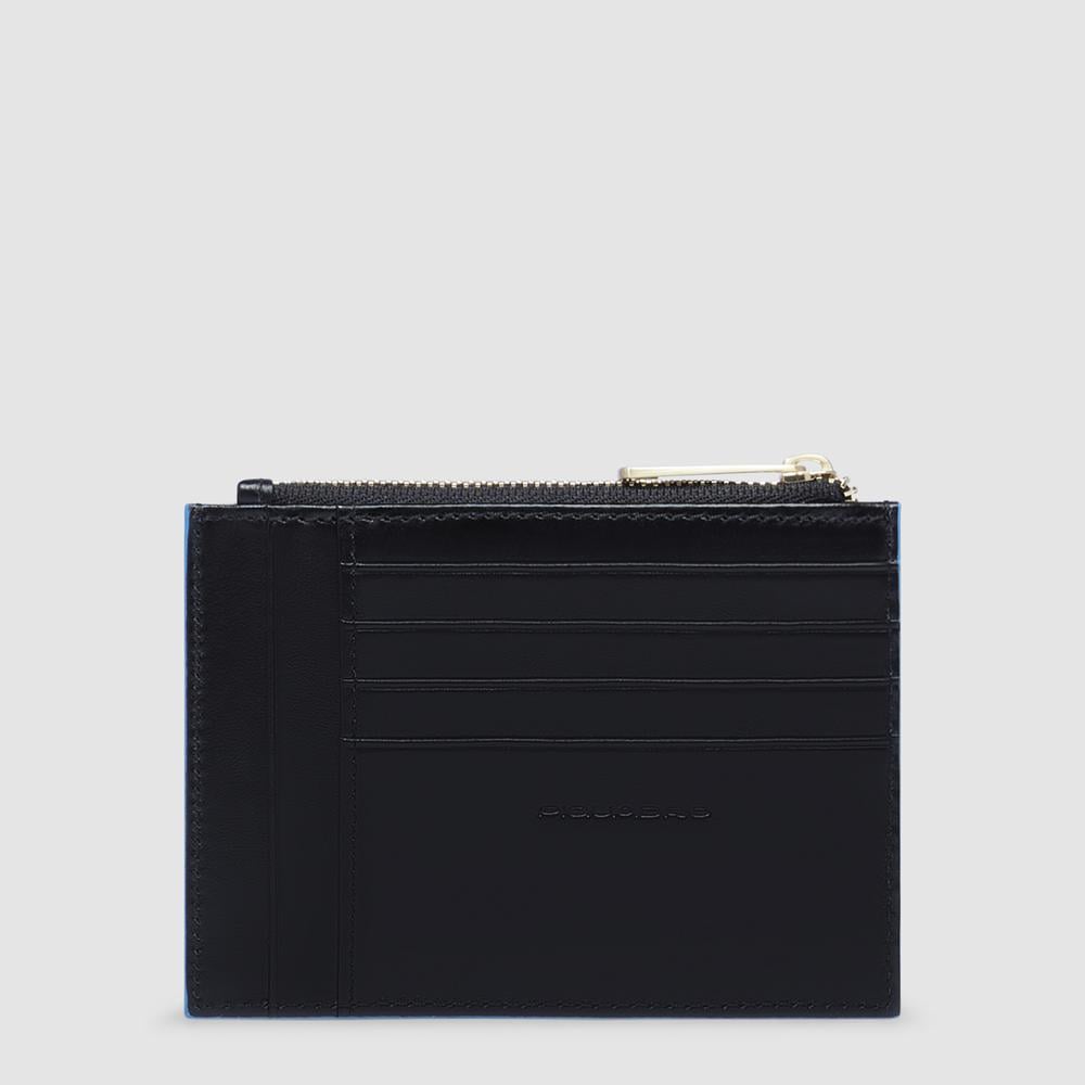 Women's slim wallet with credit card holder and RFID protection PIQUADRO Black