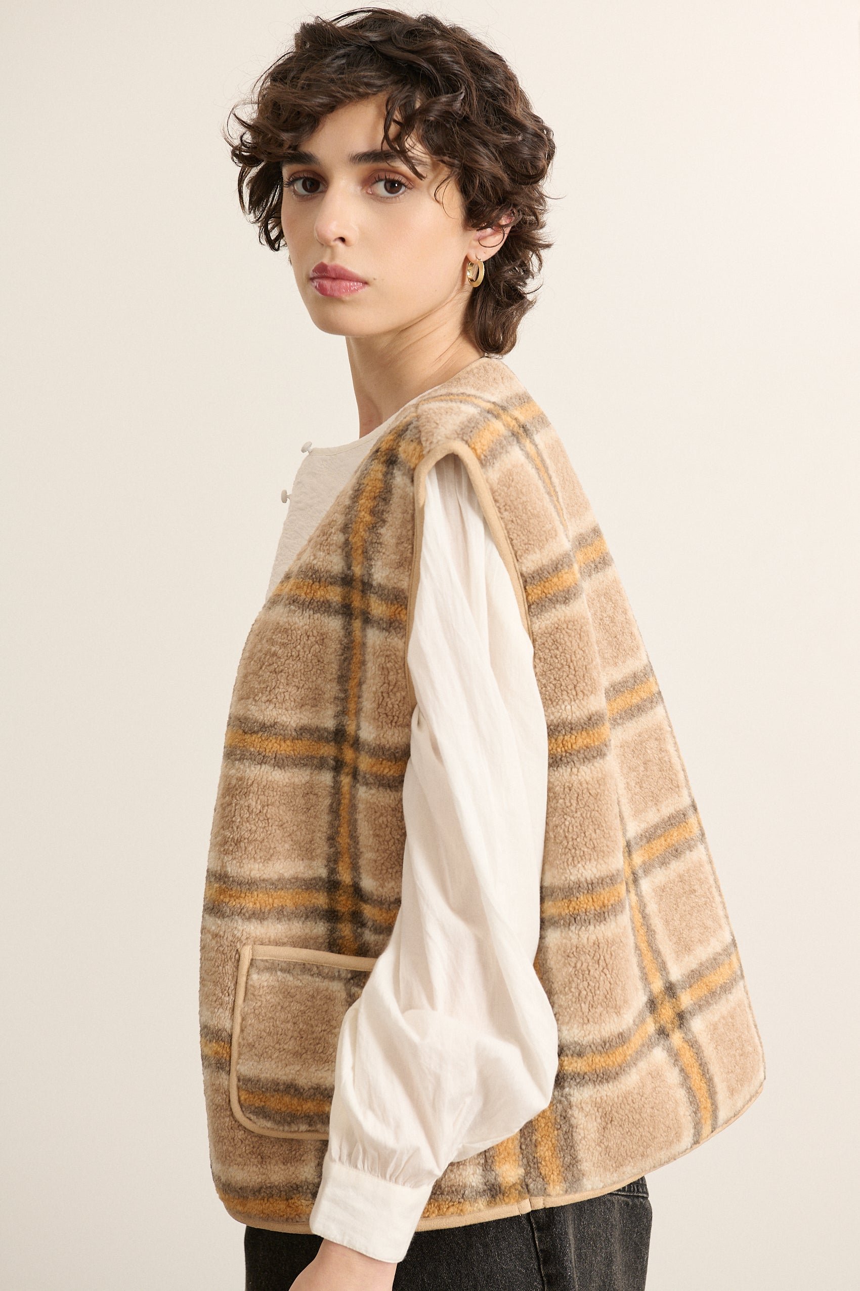 Sleeveless jacket GARANCE PARIS Yellow