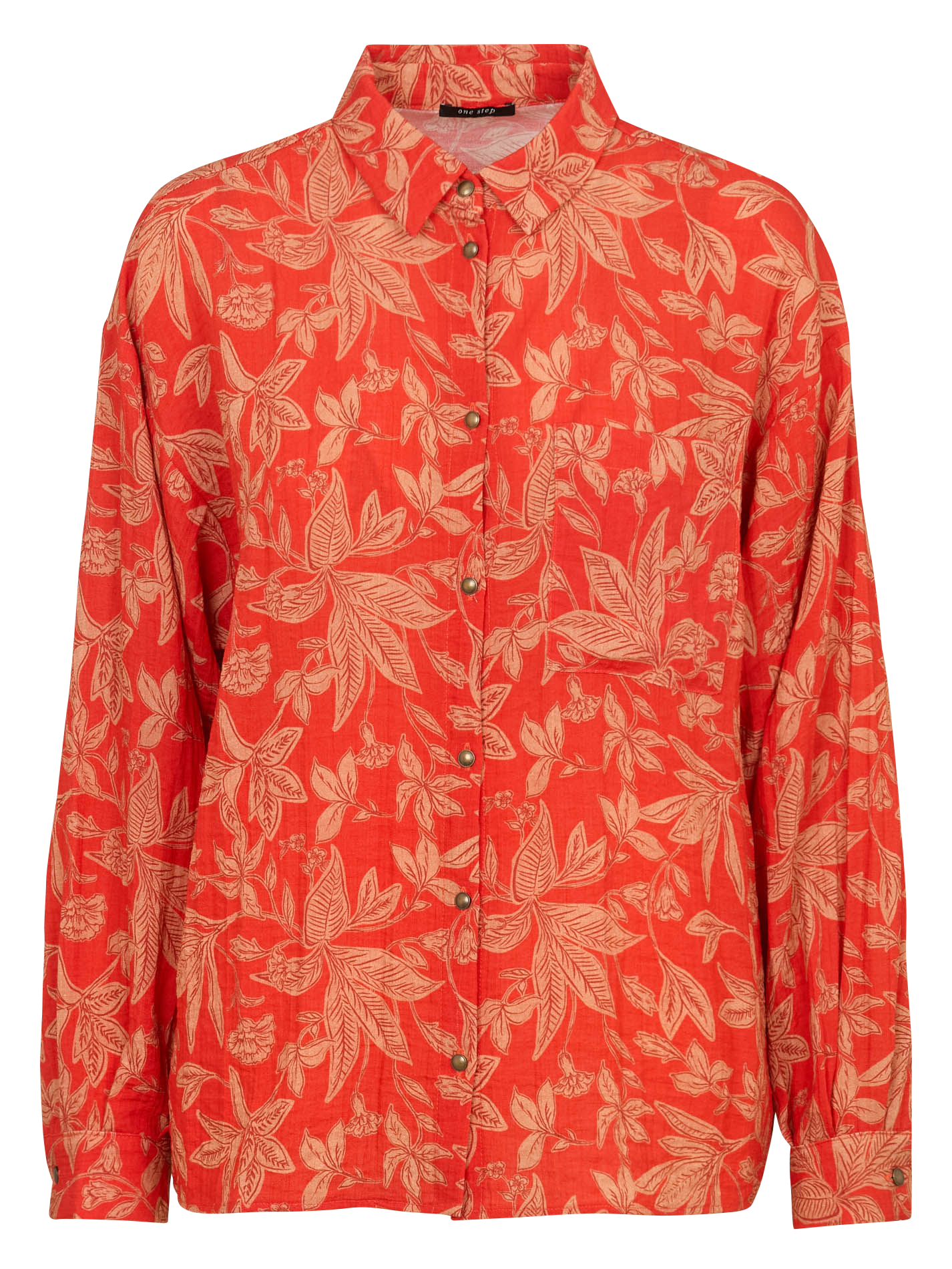 Gestreept overhemd ONE STEP Oranje