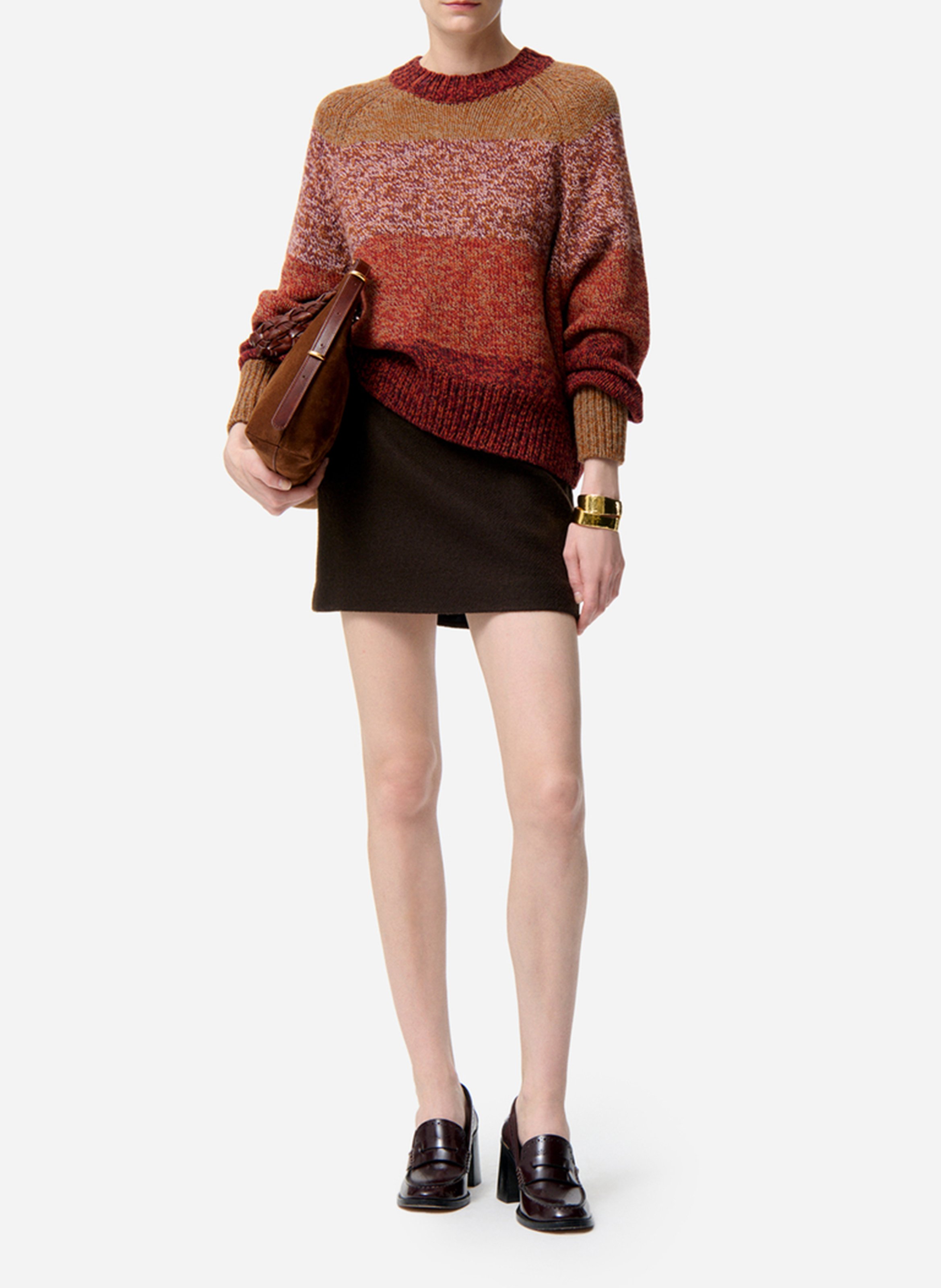 Straight Striped Knit Sweater VANESSA BRUNO Multicolored