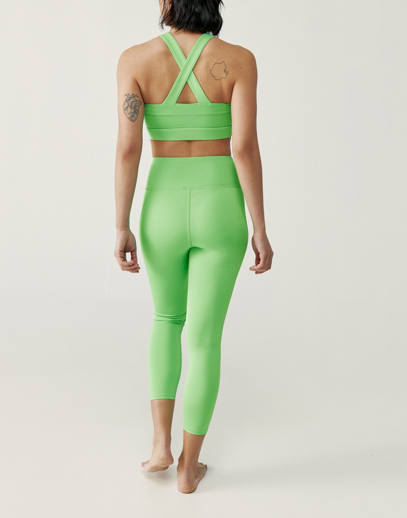 Medium support performance sports bra Green