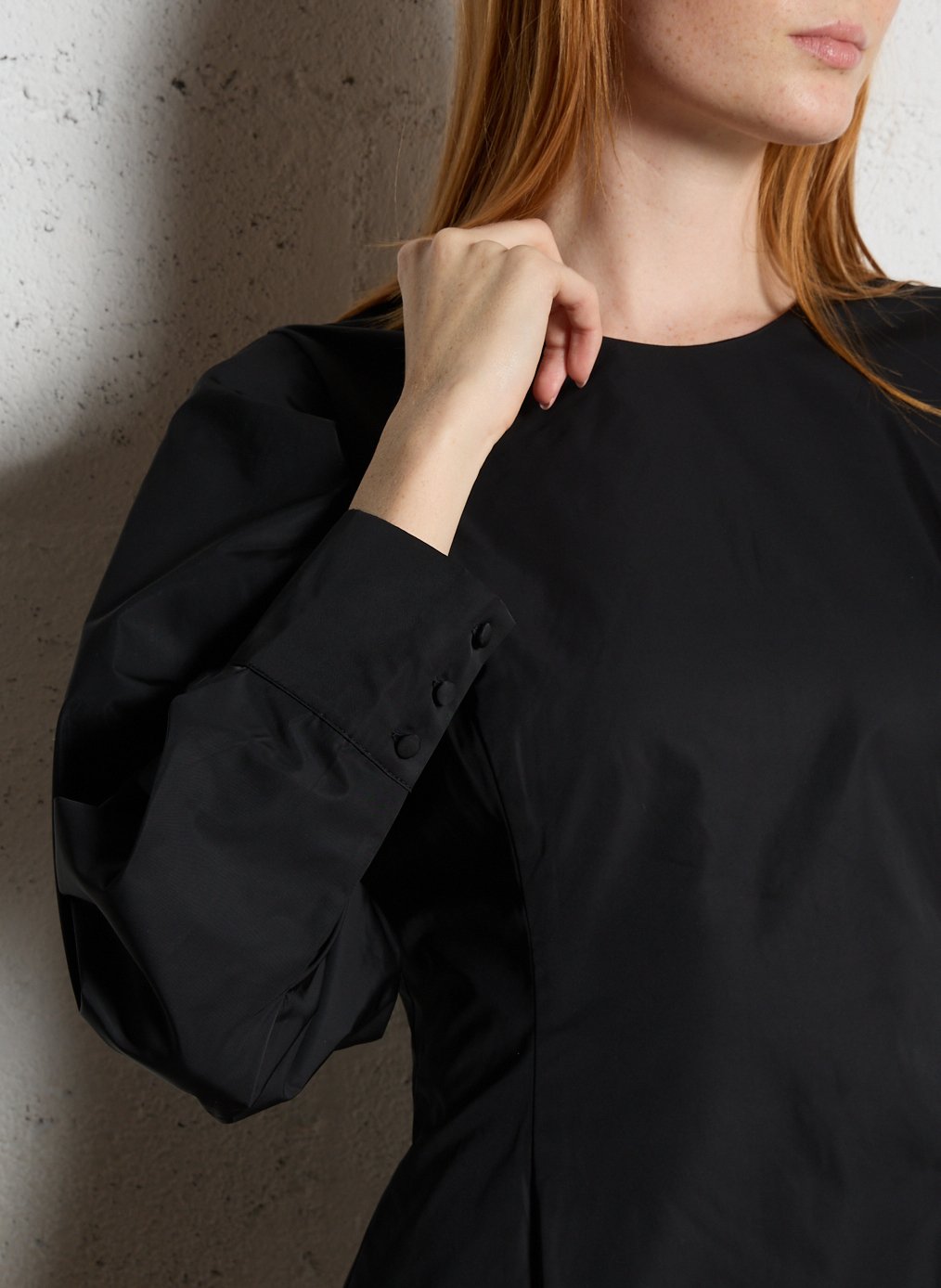 Robe courte col rond IKKS Black