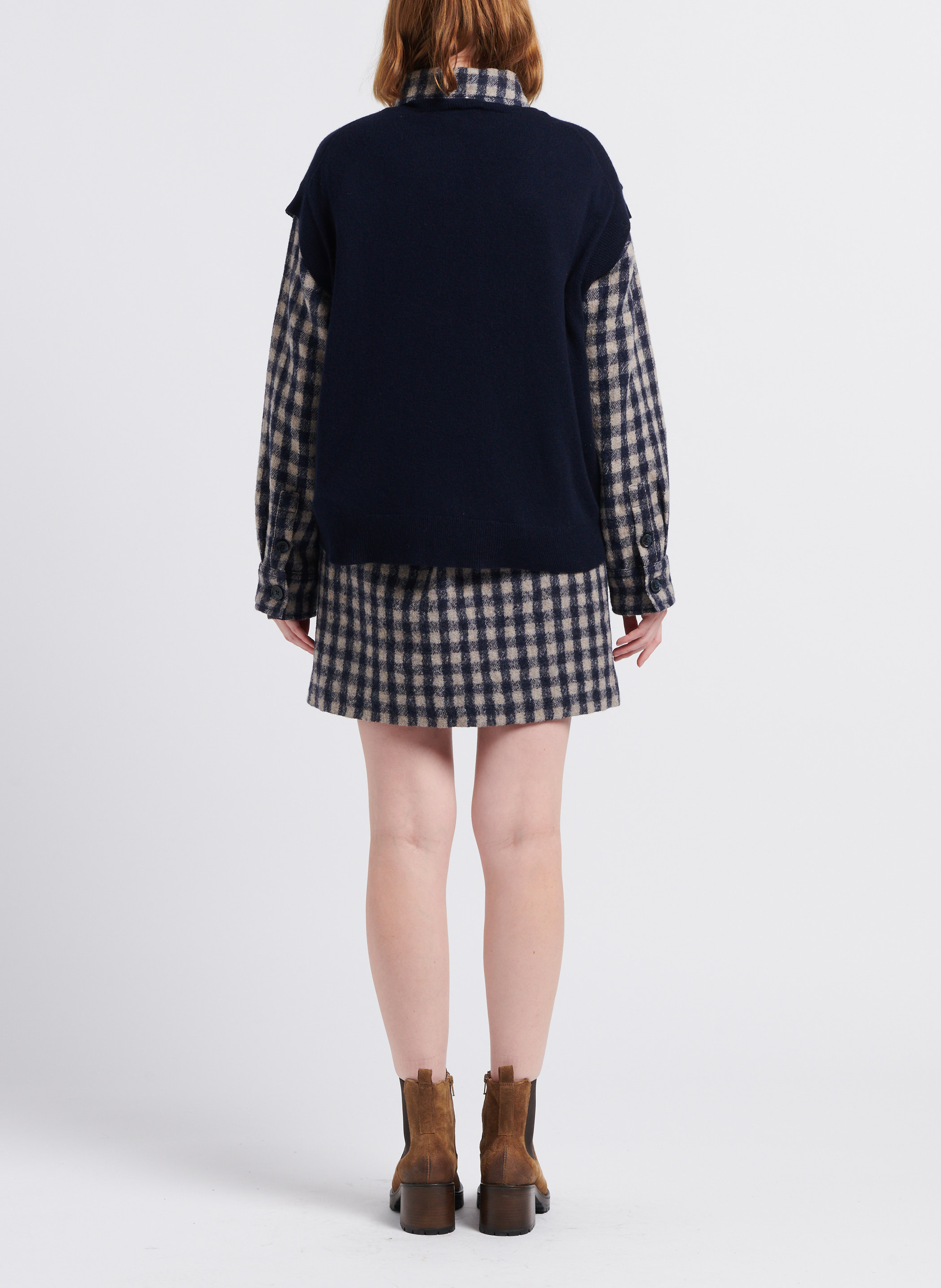 Leren enkellaarzen JONAK Bruin