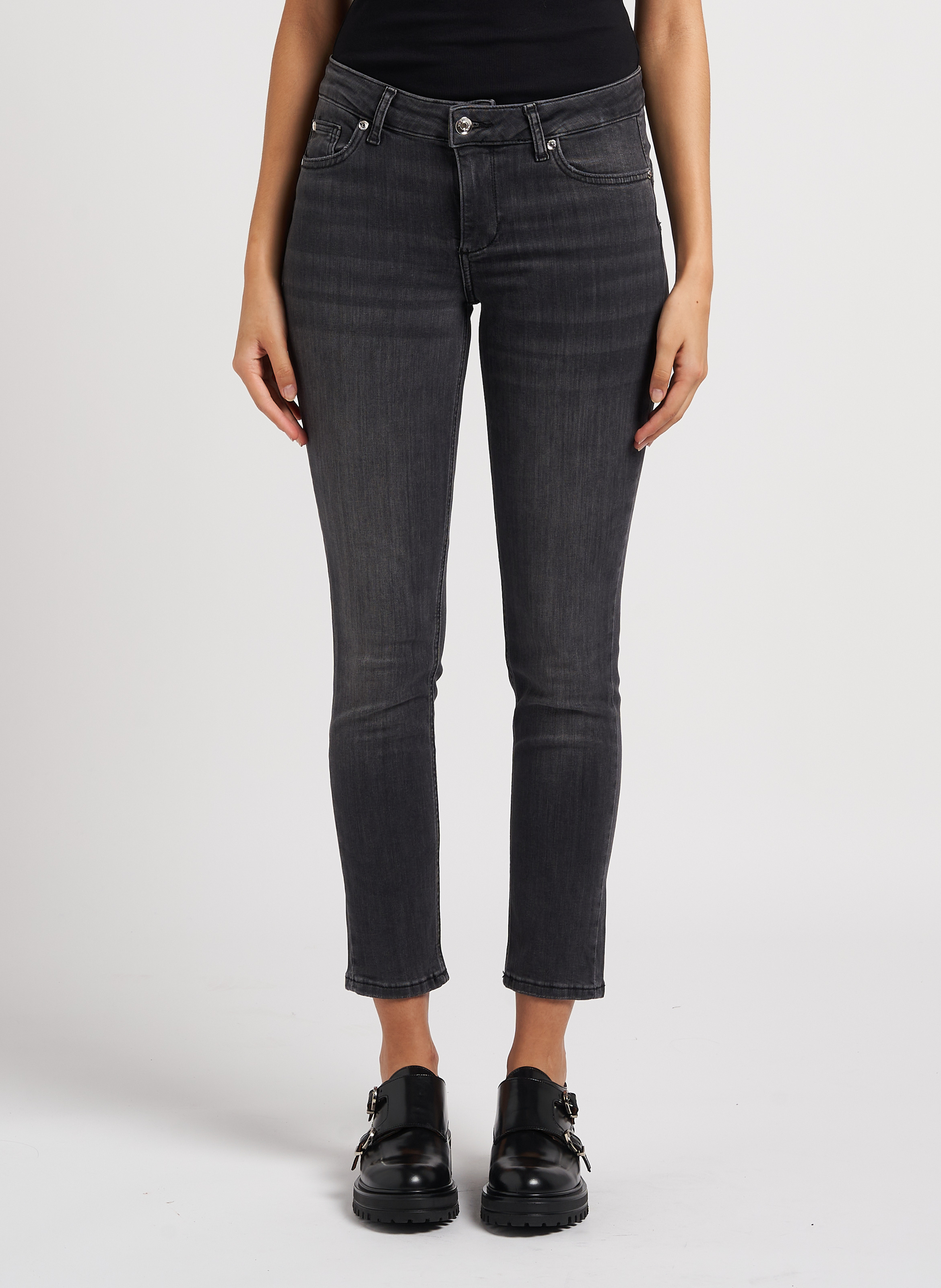 Jean skinny taille normale en coton mélangé LIU JO