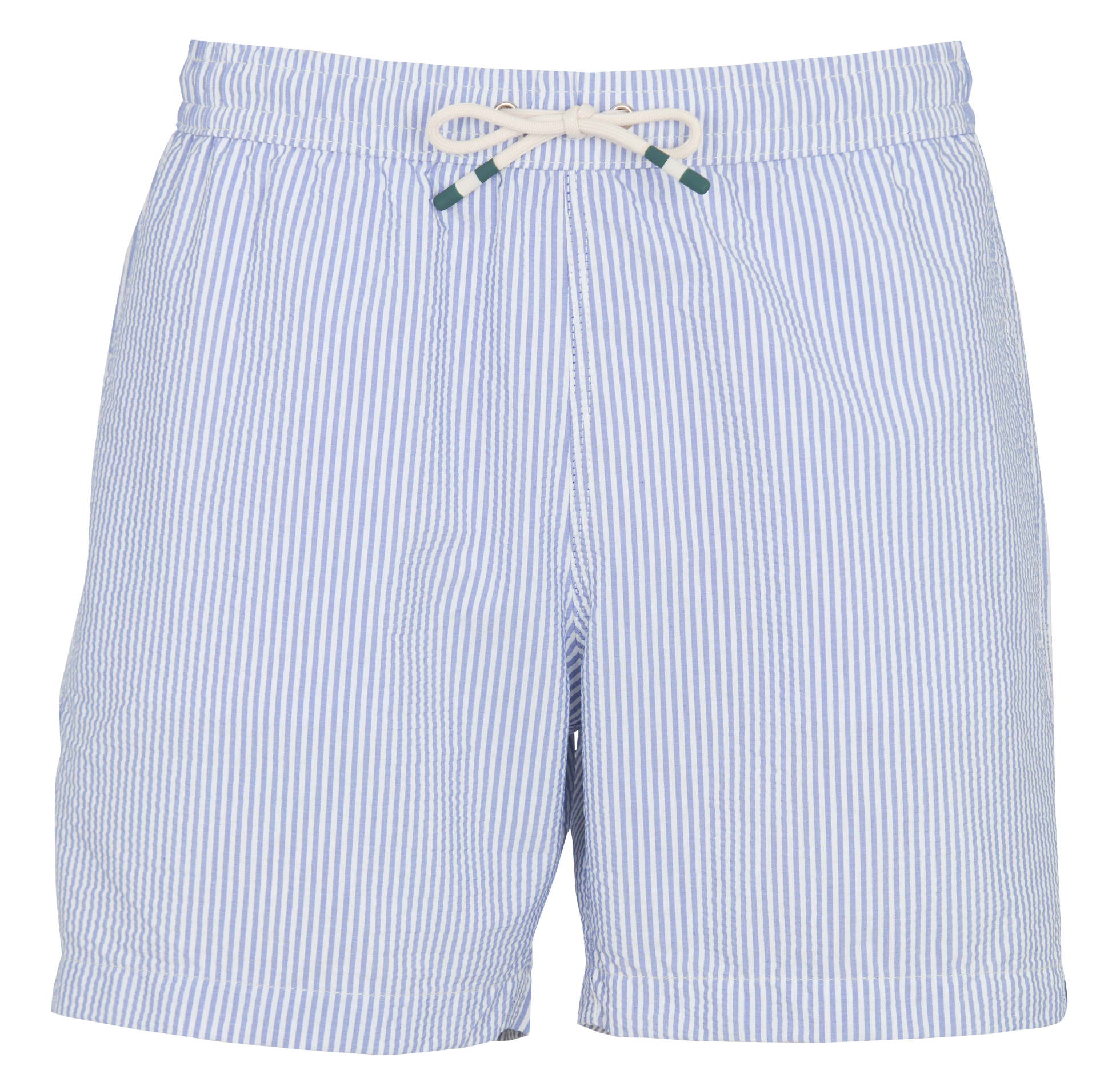 Short de bain droit à rayures HARTFORD Bleu