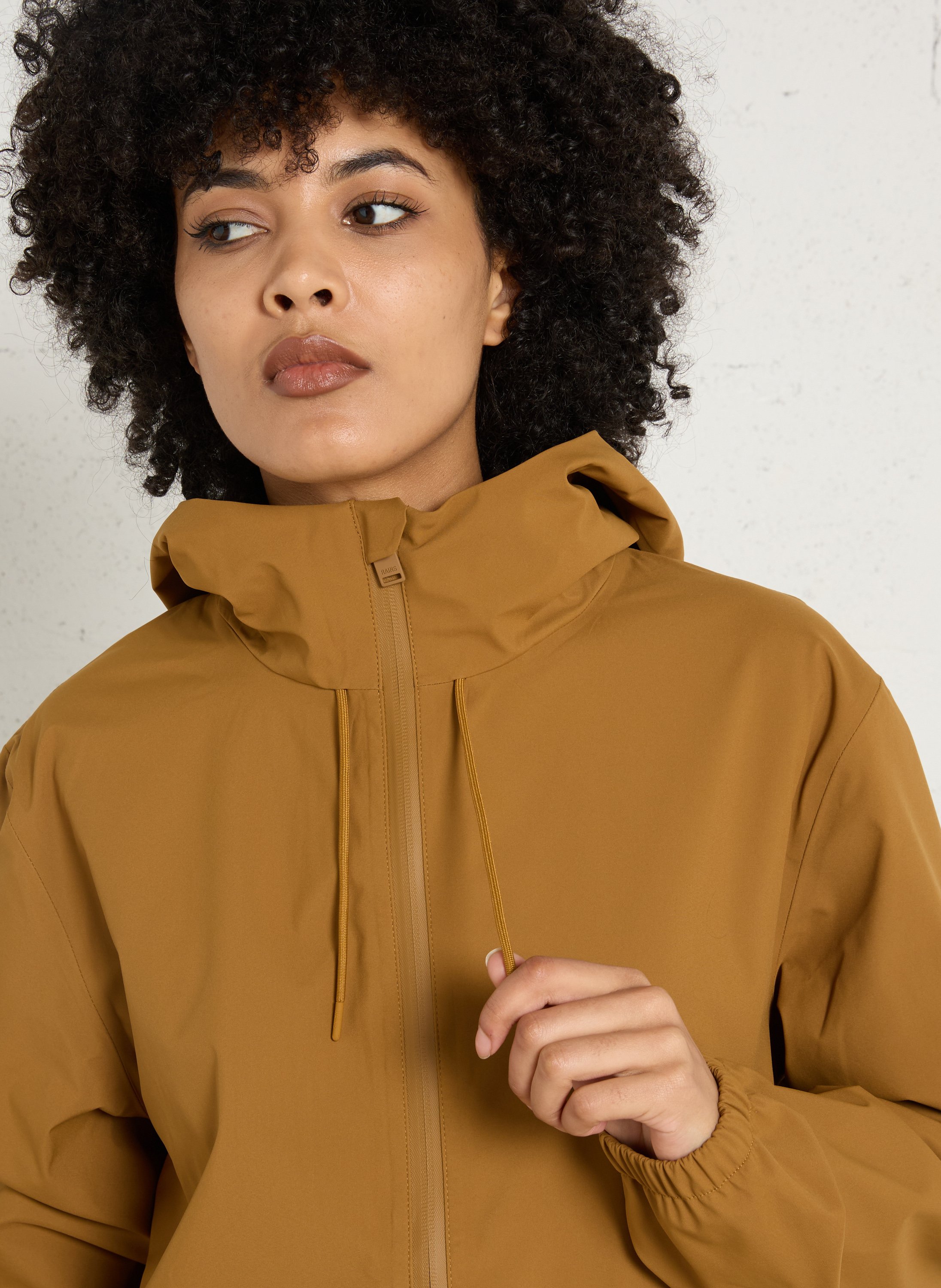 Waterdicht windjack RAINS Geel