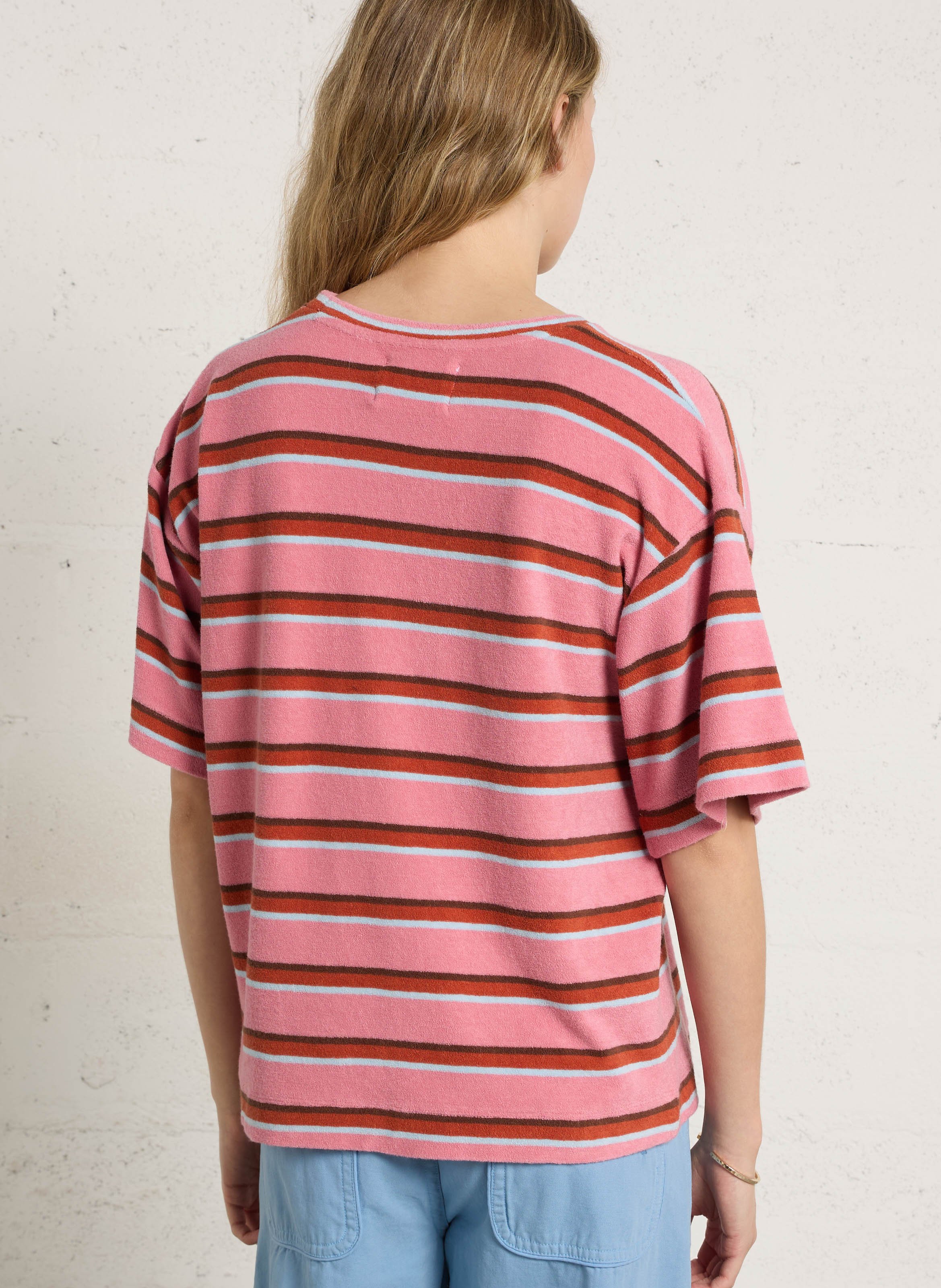 Rundhals-T-Shirt aus Bio-Baumwolle LEON & HARPER Rosa