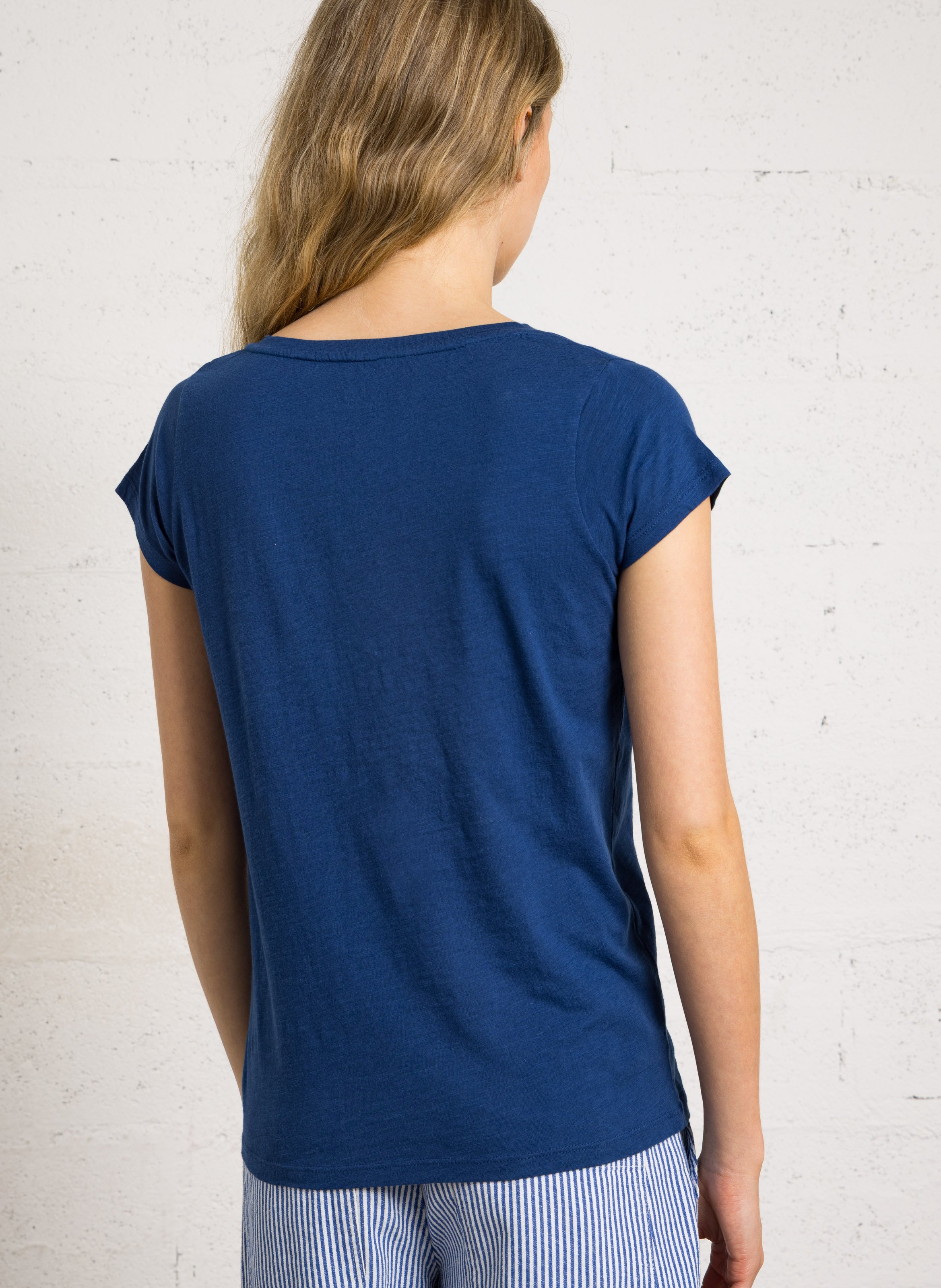 Tee-shirt col rond imprimé LEON & HARPER Bleu