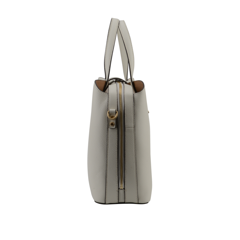 Calfskin leather handbag Beige