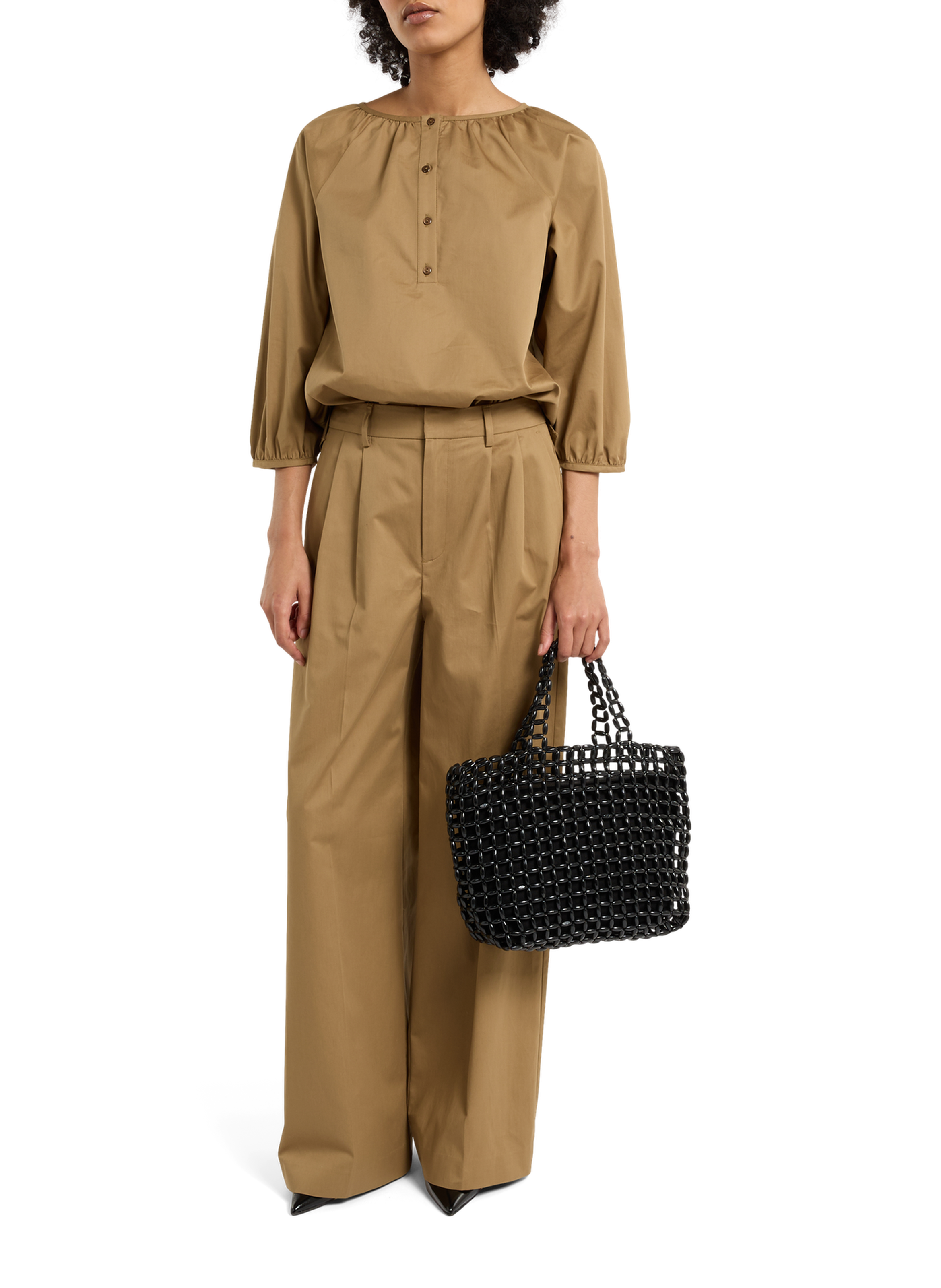 Handtas van hout SAISON 1865 Zwart