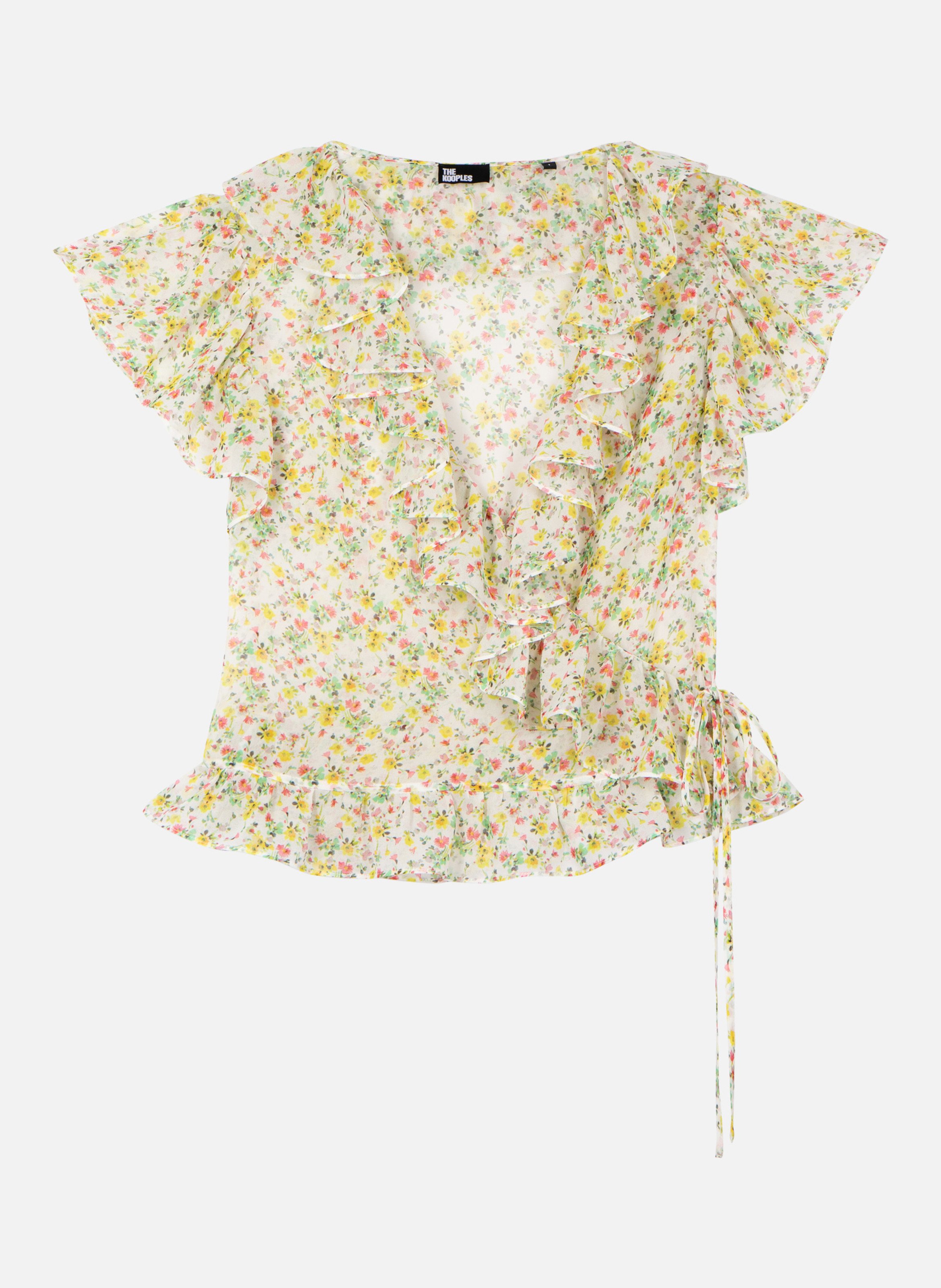 Floral printed ruffled top THE KOOPLES White