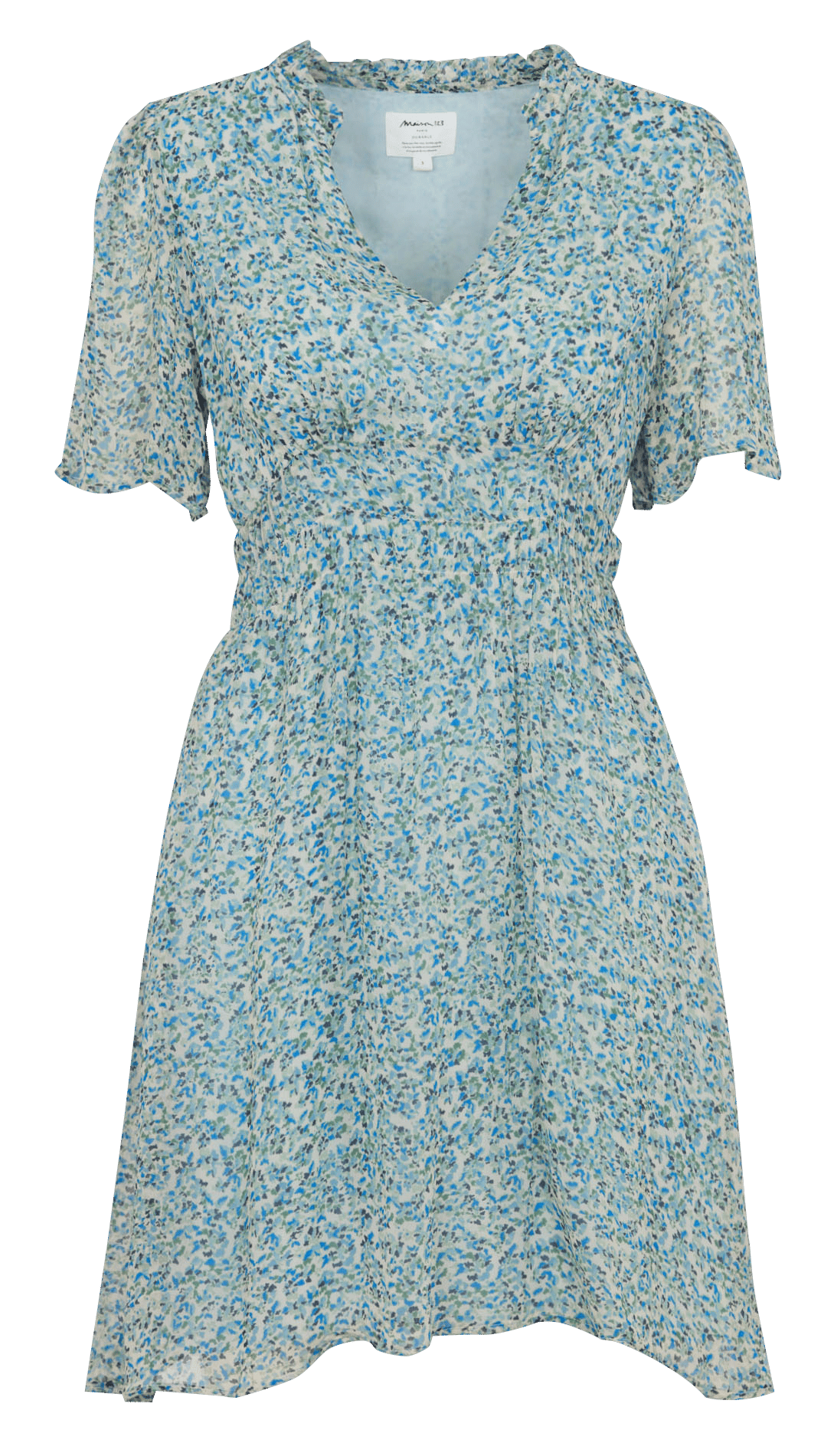 Robe courte à imprimé fleuri MAISON 123 Vert