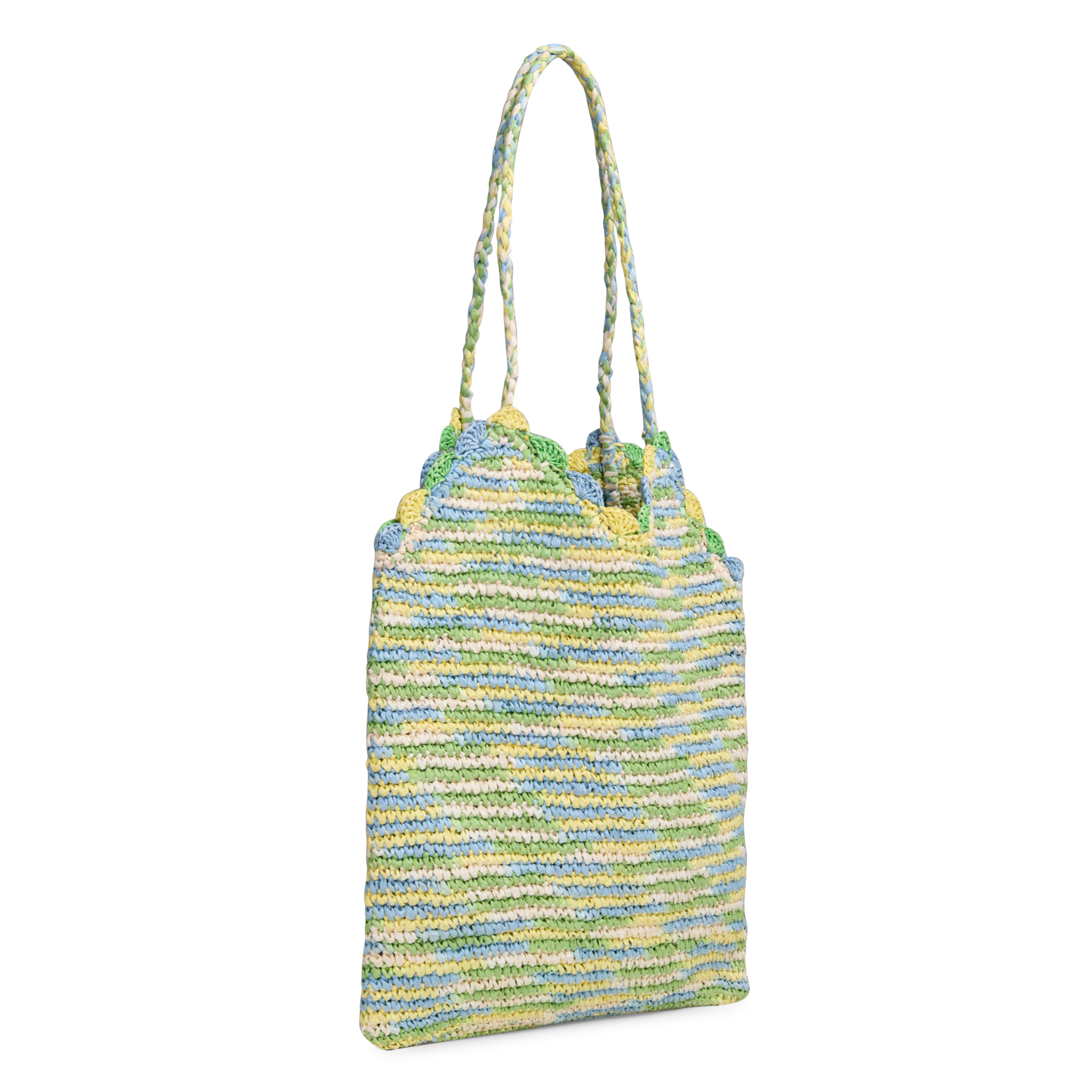 Sac moyen crochet en raphia PETITE MENDIGOTE Vert