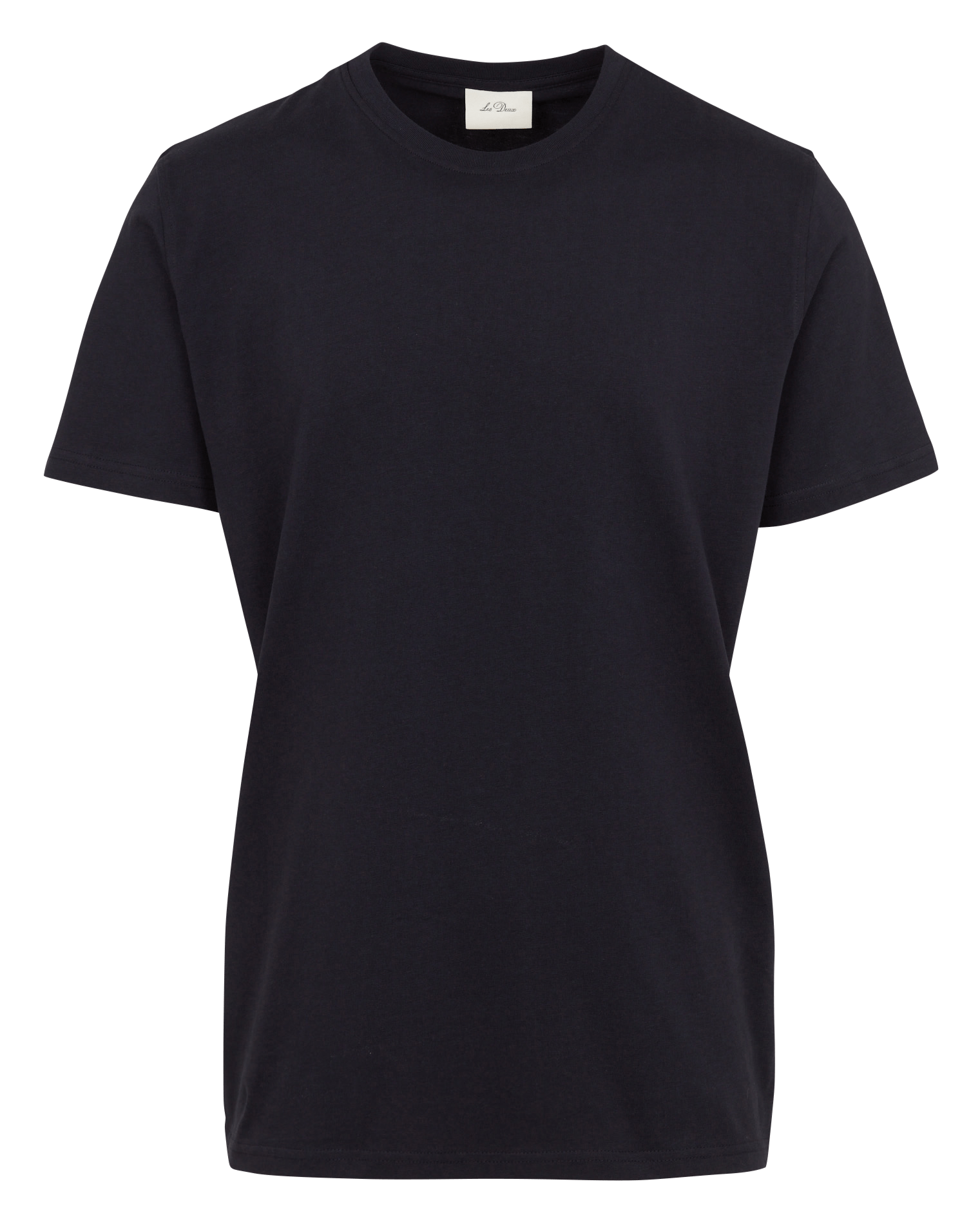 Tee-shirt col rond en coton bio LES DEUX Bleu