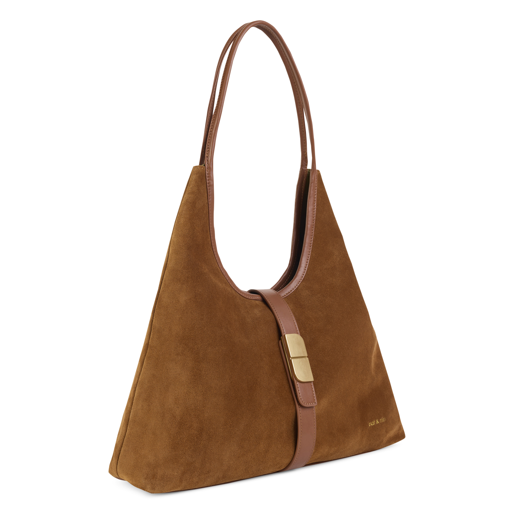 Sac hobo en cuir NAT & NIN Marron