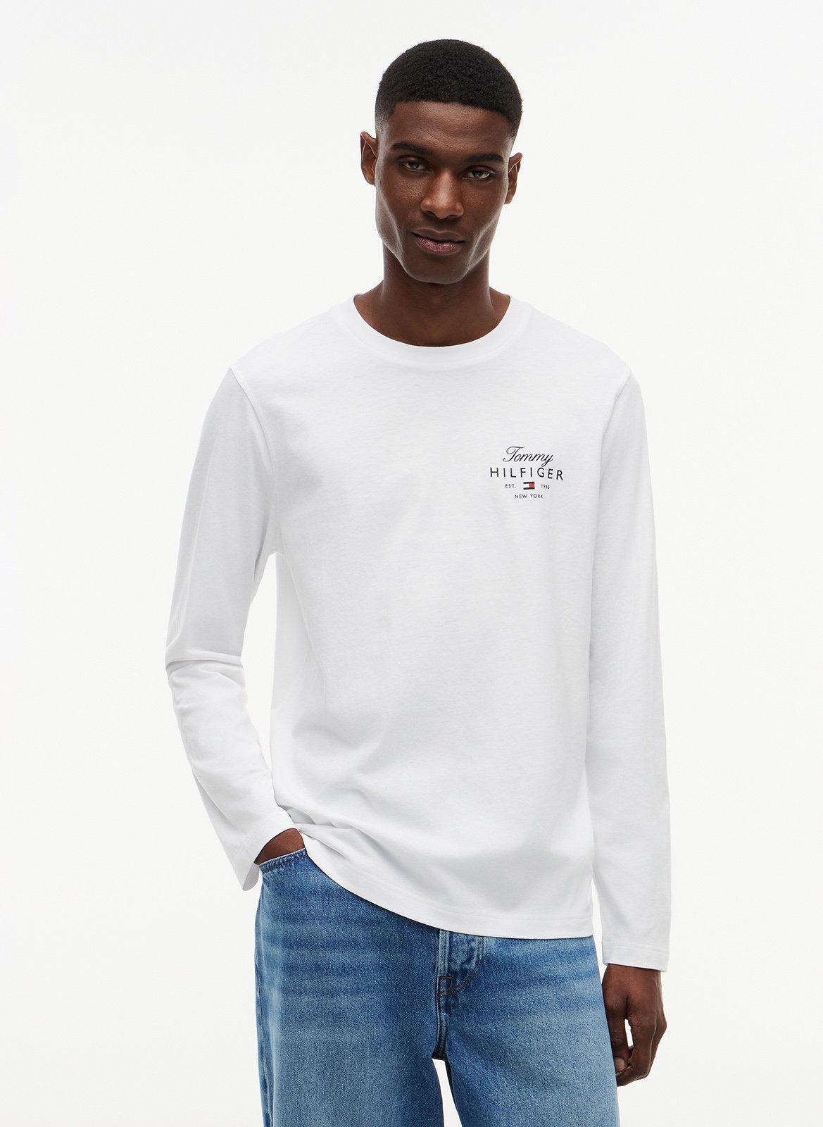 Jockoville - Langärmliges T-Shirt aus Baumwolle TOMMY HILFIGER Weiss