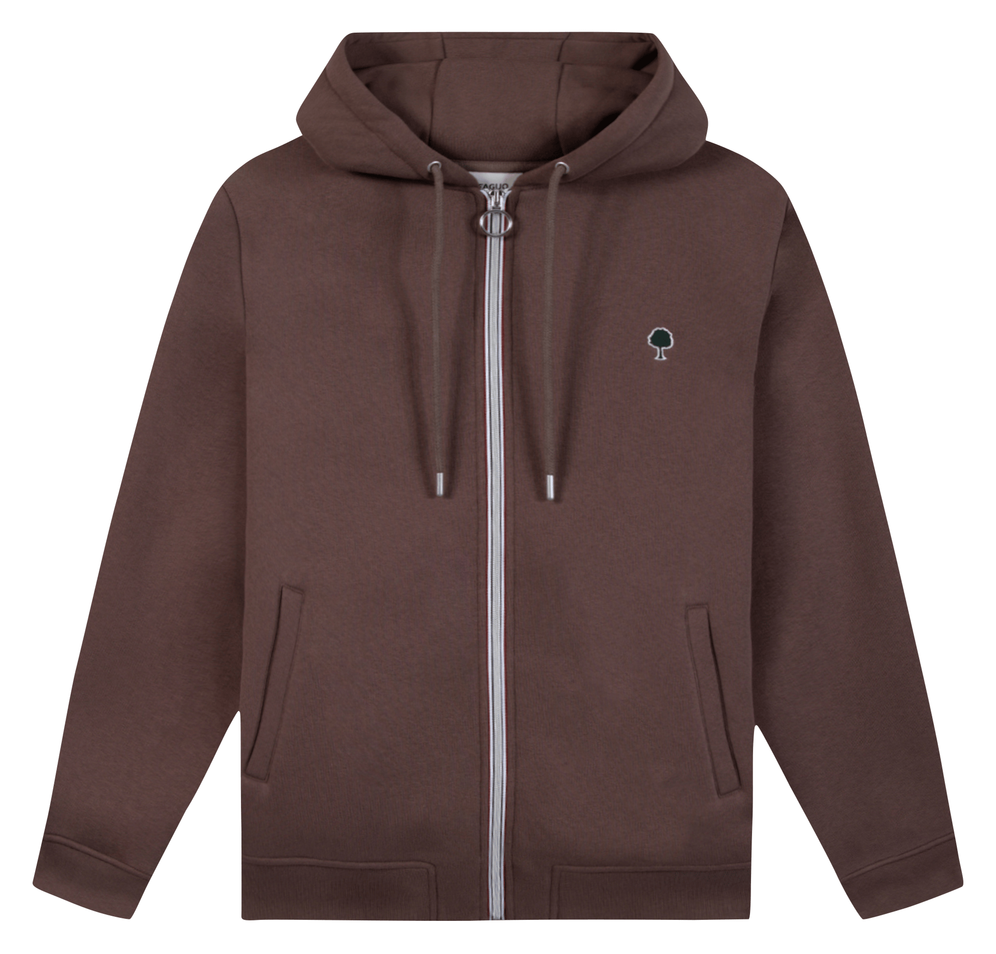 Zipped cotton-blend sweatshirt FAGUO Purple