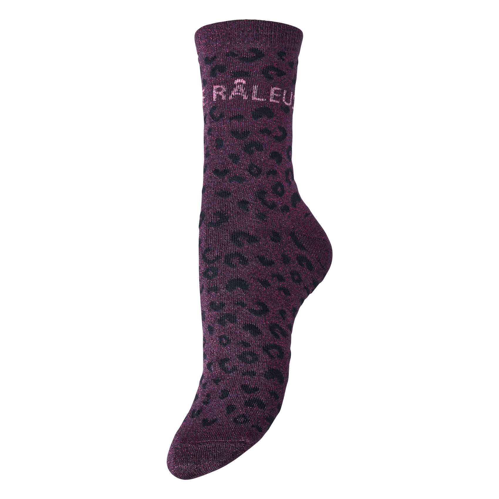 Leopard-Socken PIECES Violett