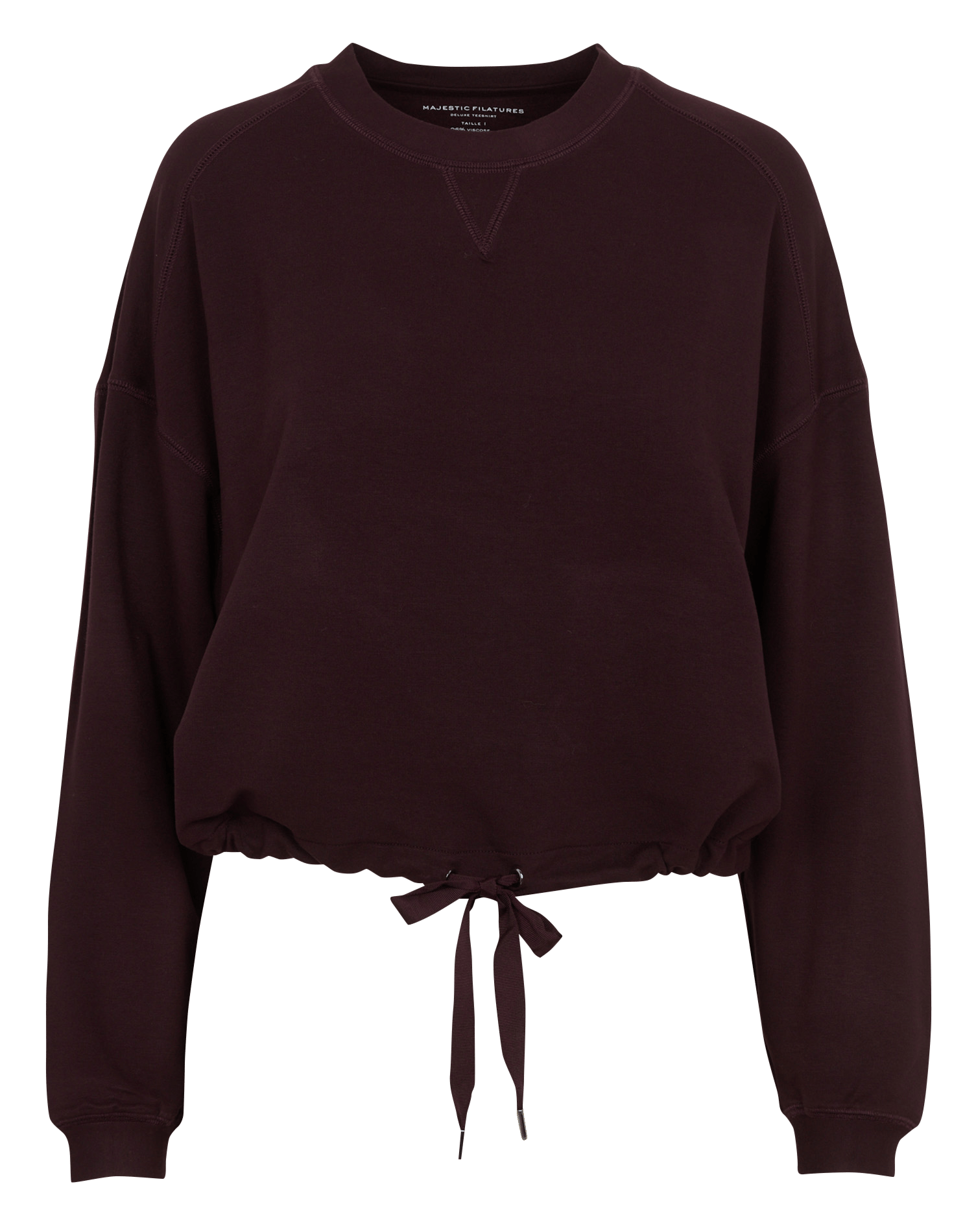 Loose-fit round-neck sweater MAJESTIC FILATURES