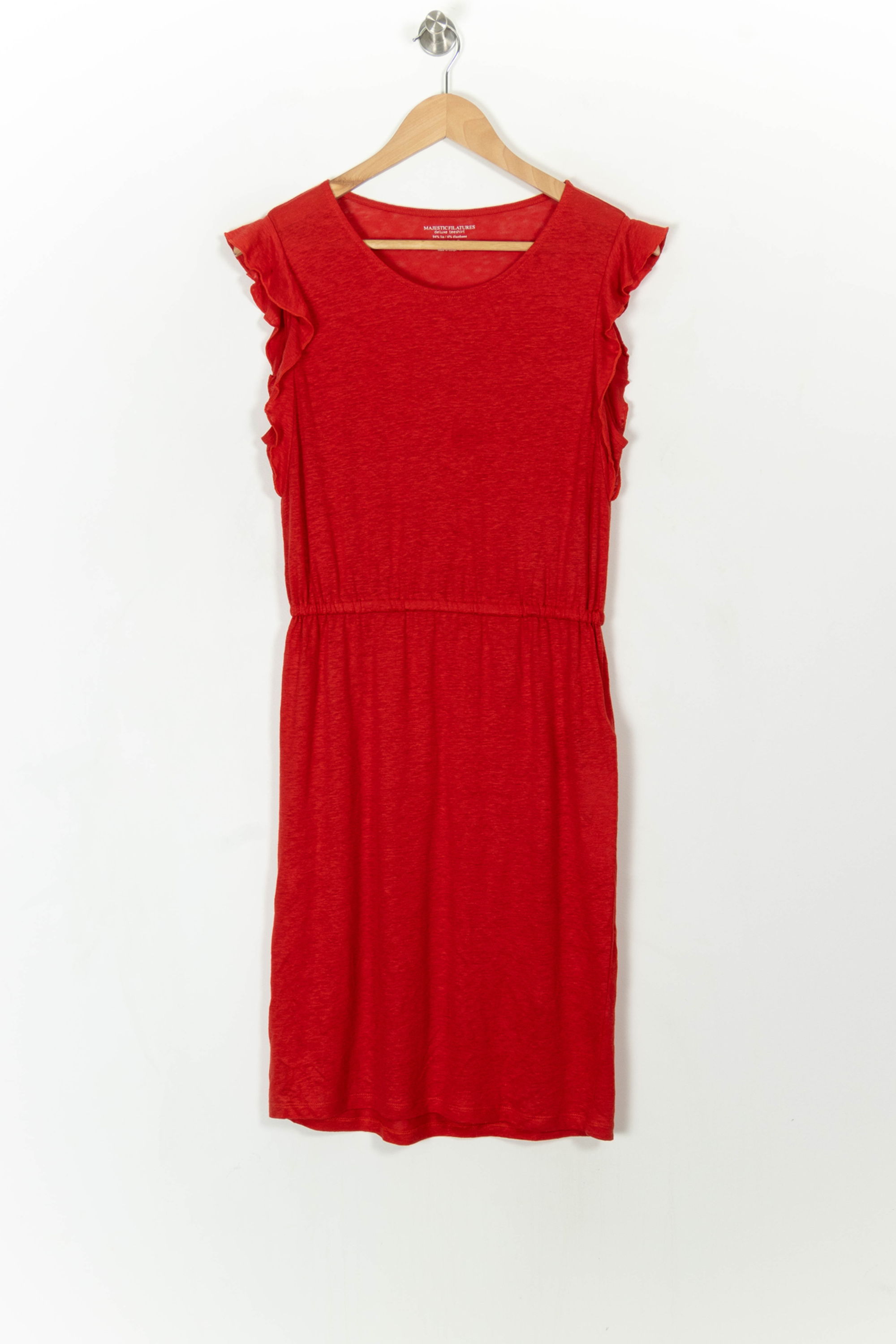 Robe courte & midi MAJESTIC FILATURES - SECONDE MAIN Rouge