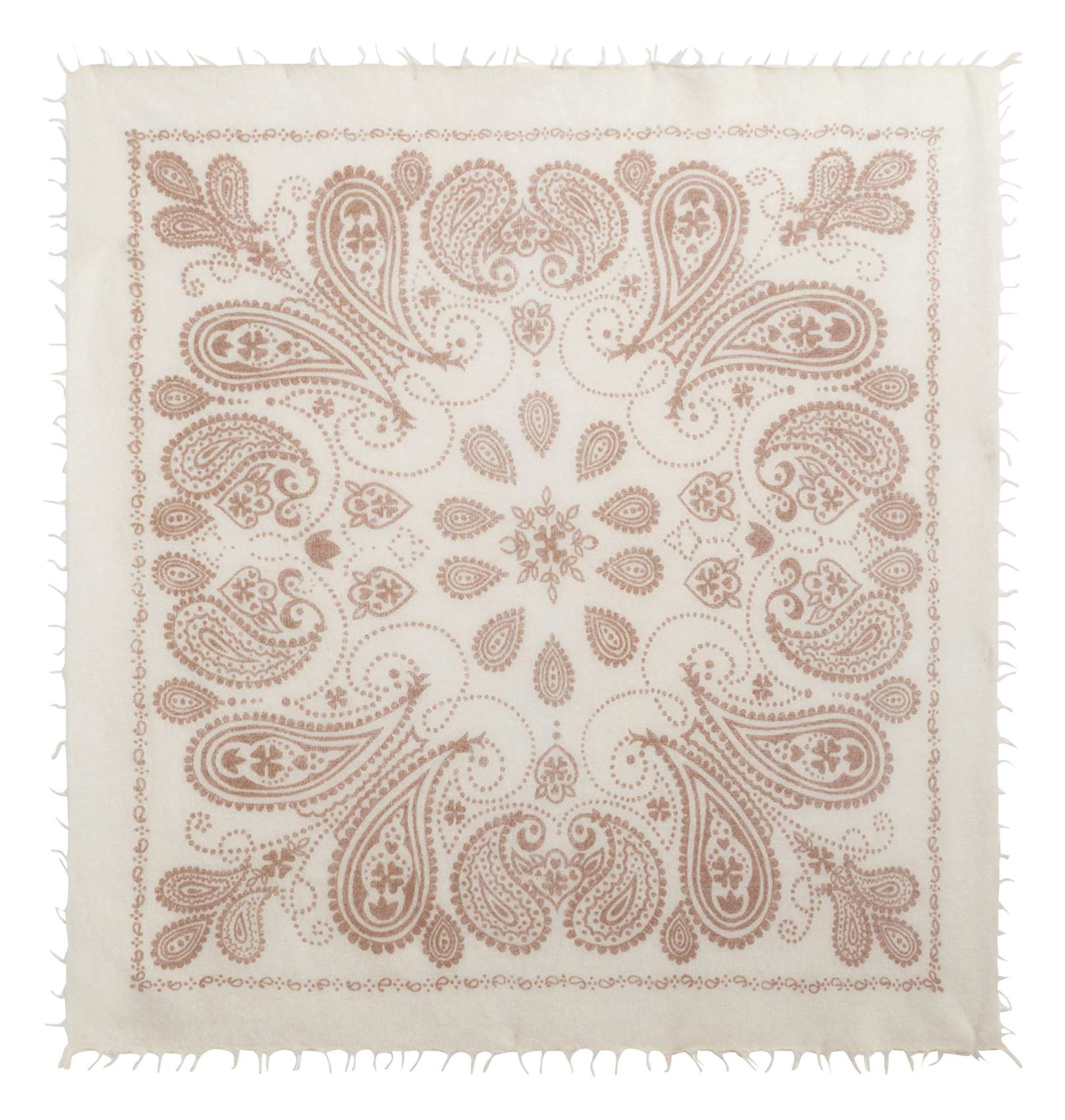 Printed cashmere scarf PABLO Beige