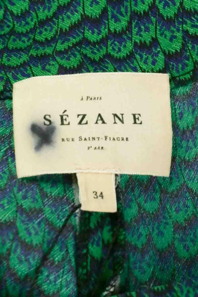 Straight-leg pants SEZANE - Seconde main Green