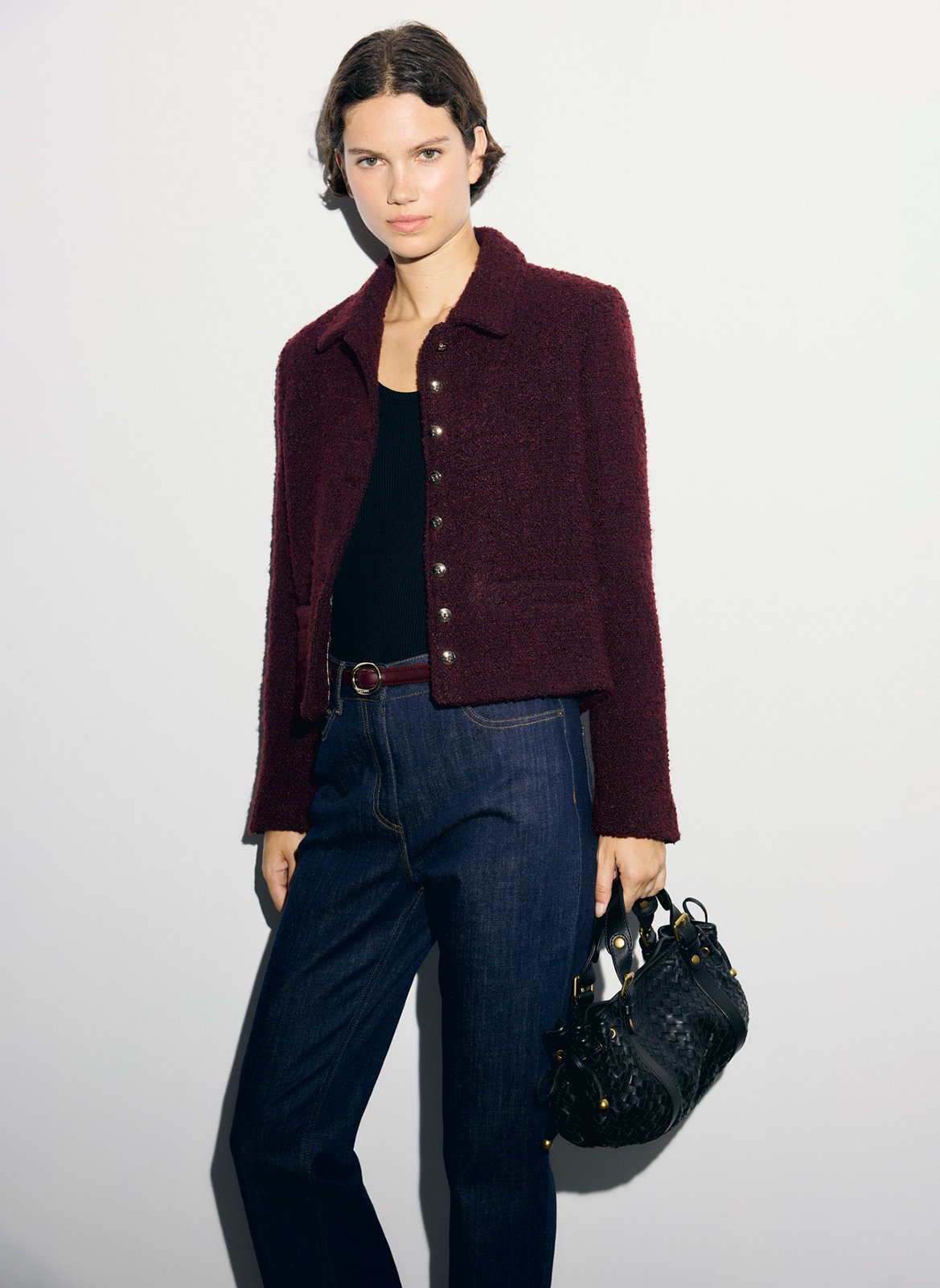 Straight jacket with classic buttoned collar GERARD DAREL Pink
