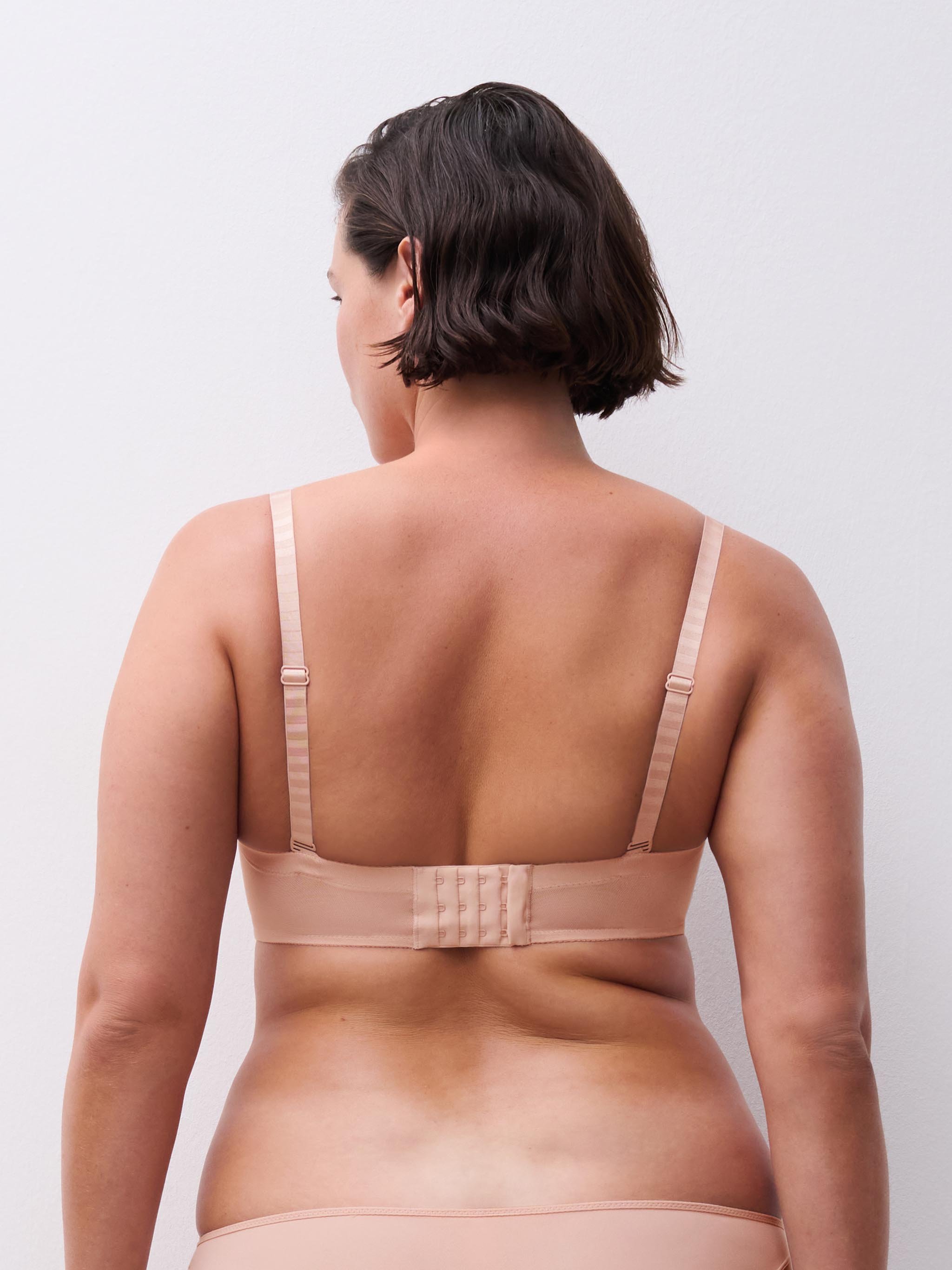 Bandeau bra with cups and removable straps CHANTELLE PULP Pink